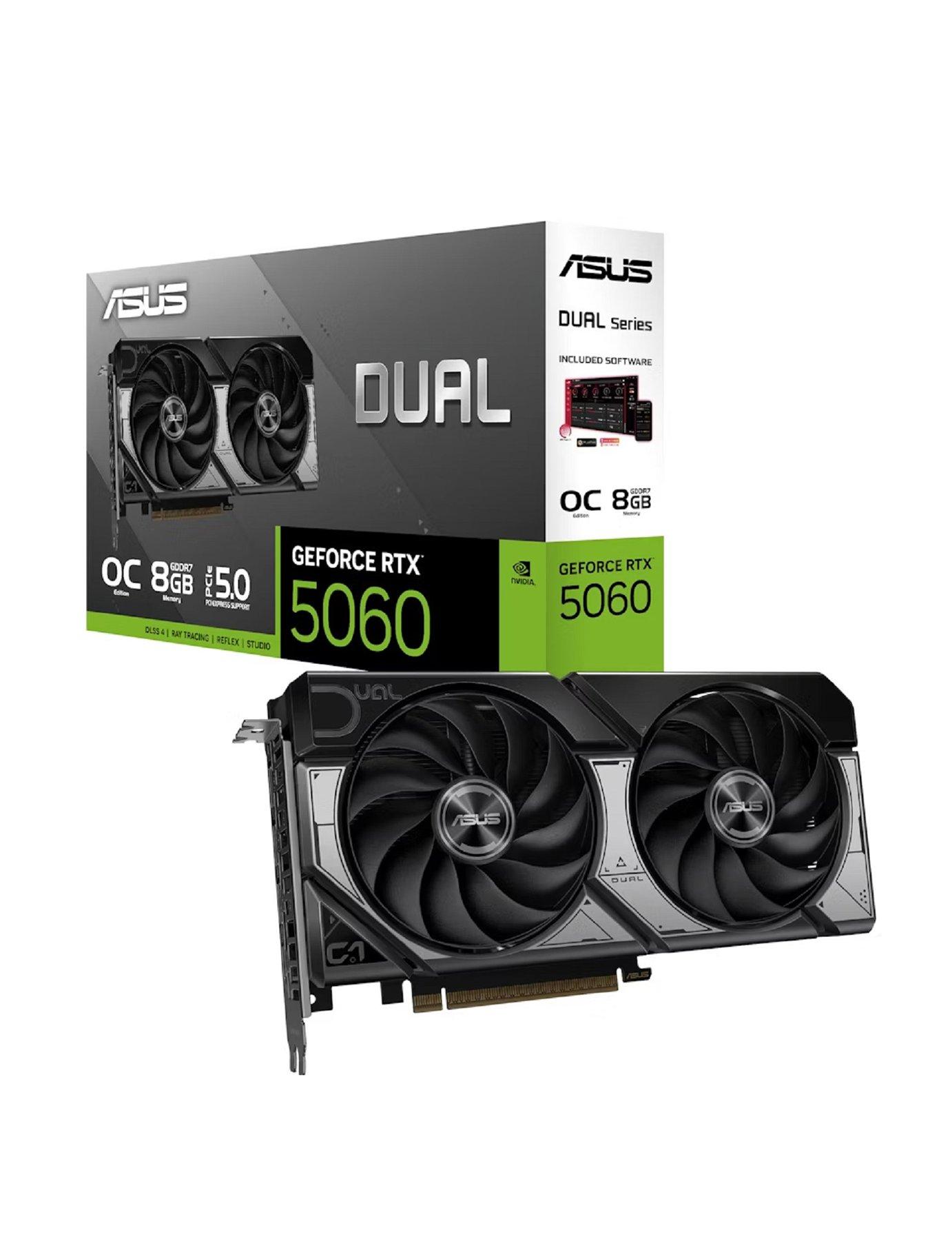 Image 1 of 7 of Asus NVIDIA GeForce RTX 5060 8Gb GDDR7 PCIe 5.0 Overclocked Graphics Card
