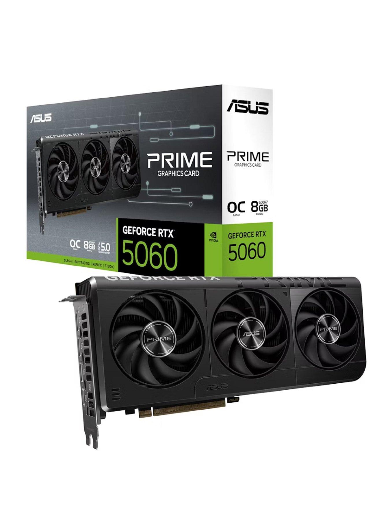 Image 1 of 7 of Asus Prime NVIDIA GeForce RTX 5060 8Gb GDDR7 PCIe 5.0 Overclocked Graphics Card