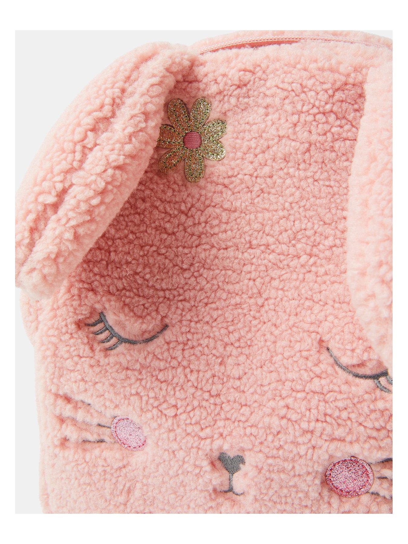 Image 3 of 4 of Accessorize Girls Fleece Bunny Backpack - Pink