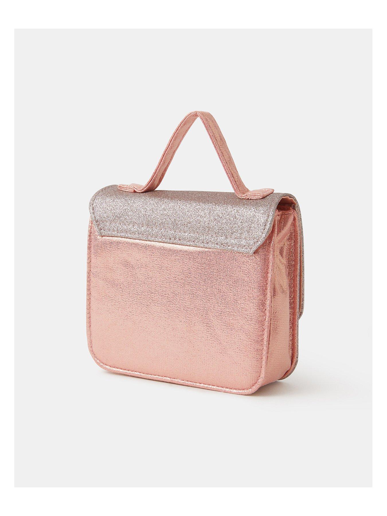 Image 2 of 4 of Accessorize Girls Glitter Party Bag - Pink