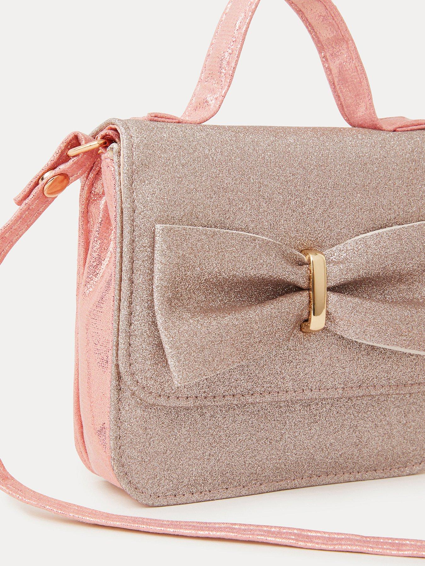 Image 3 of 4 of Accessorize Girls Glitter Party Bag - Pink