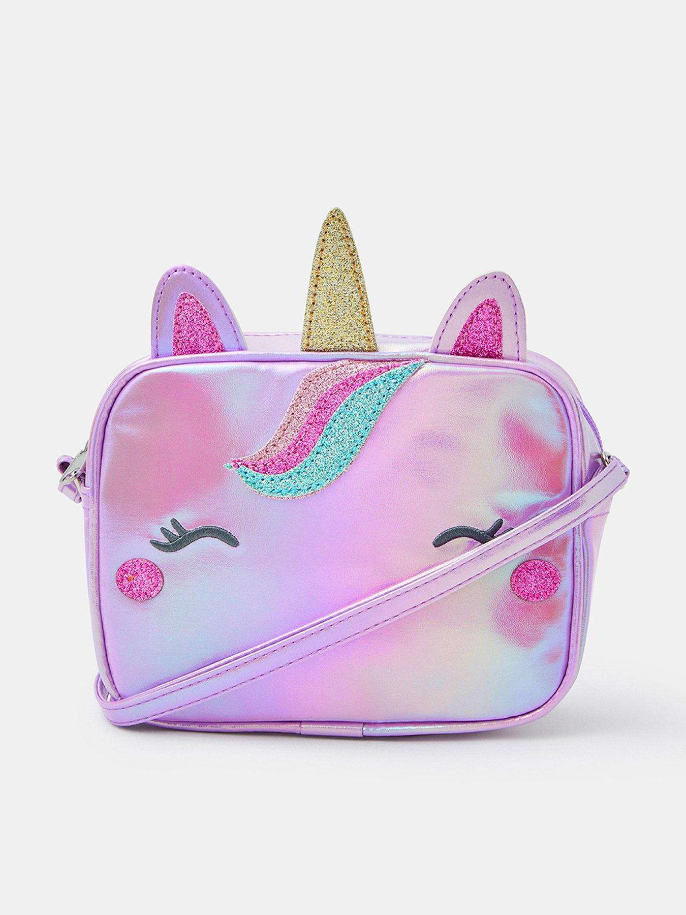 Accessorize Girls Unicorn Camera Bag - Light Purple