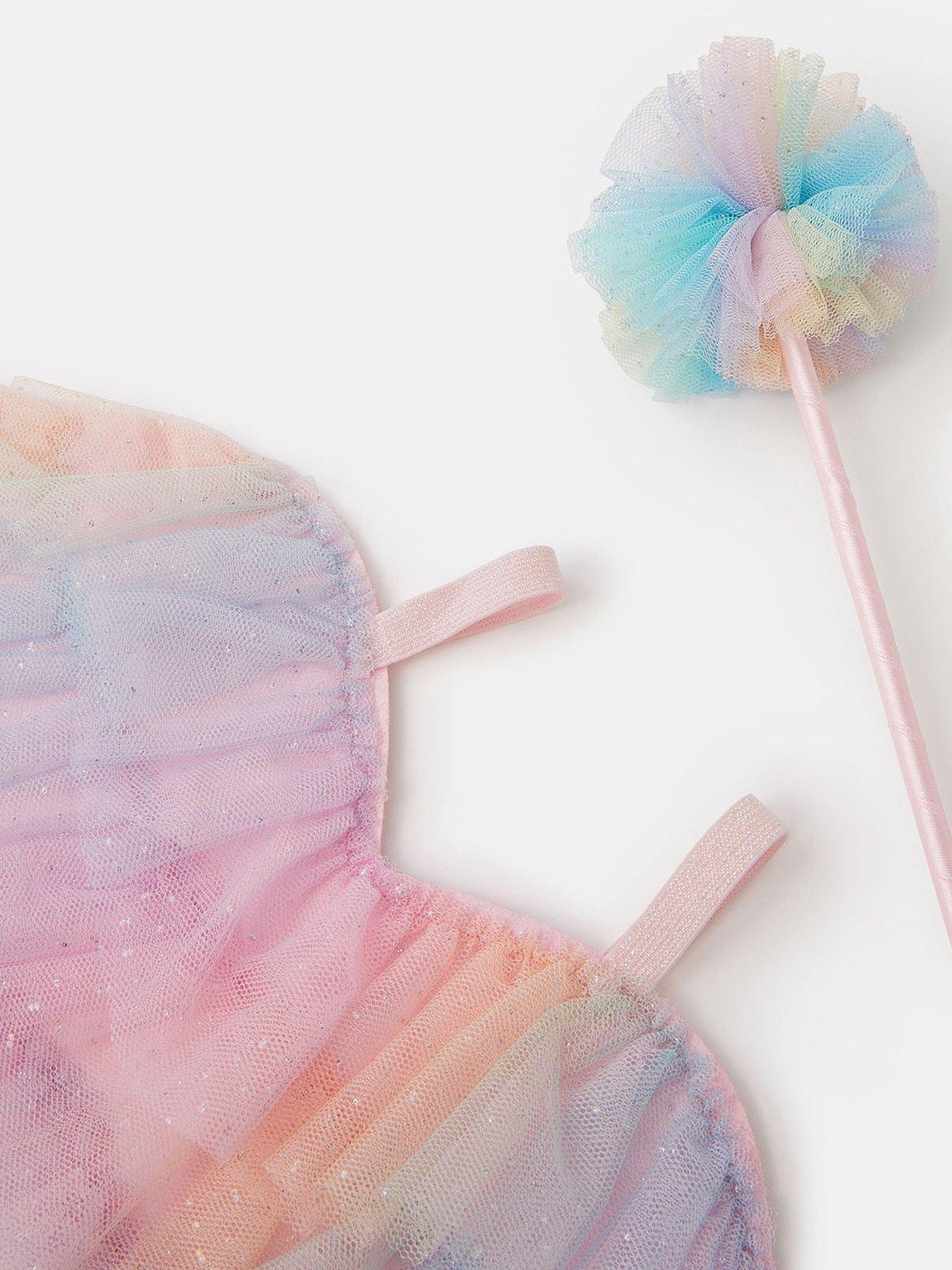 Image 3 of 3 of Accessorize Girls Ombre Frill Wing Set - Multi