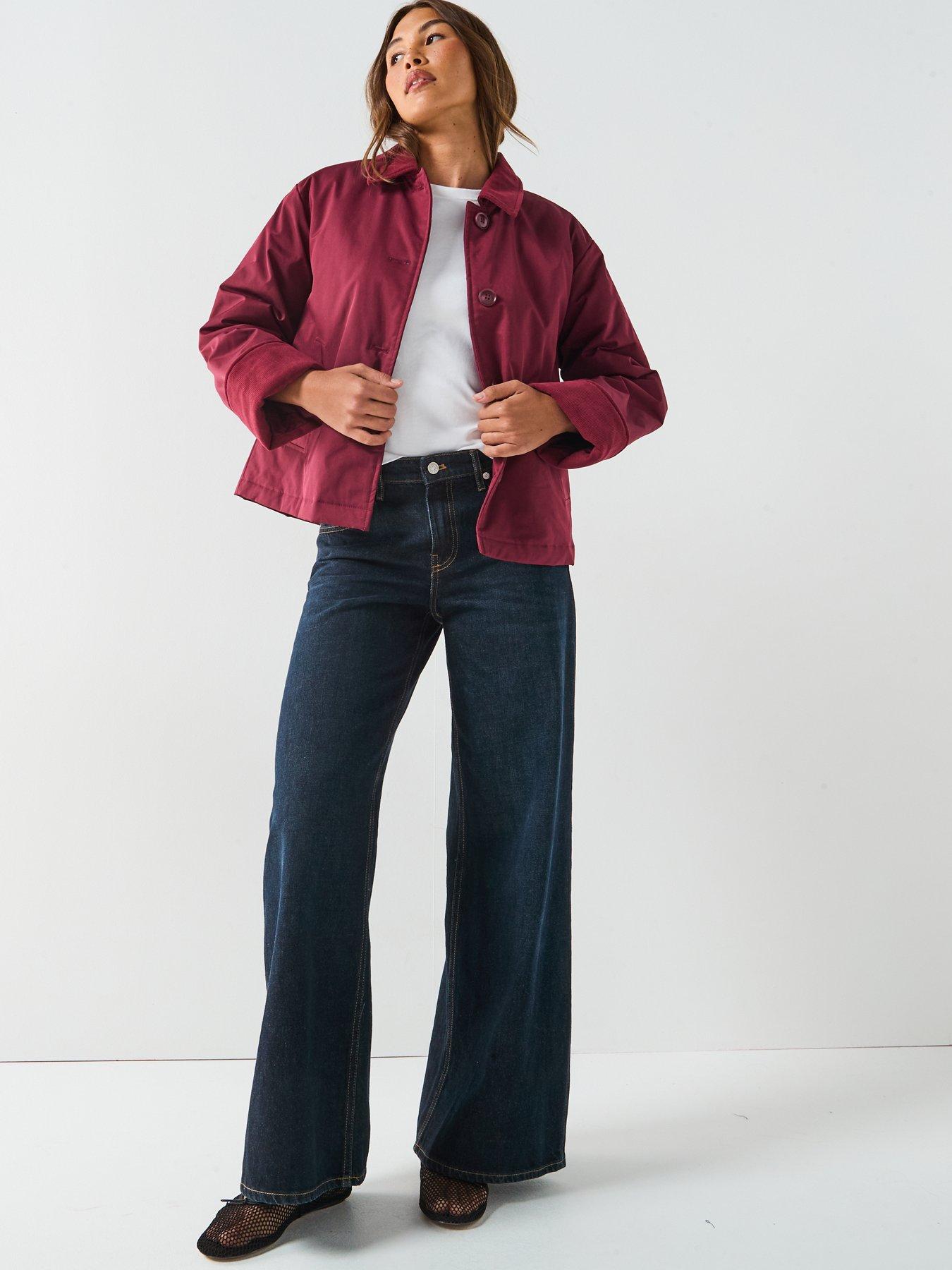 pieces-pcjorma-short-corduroy-jacket-redback