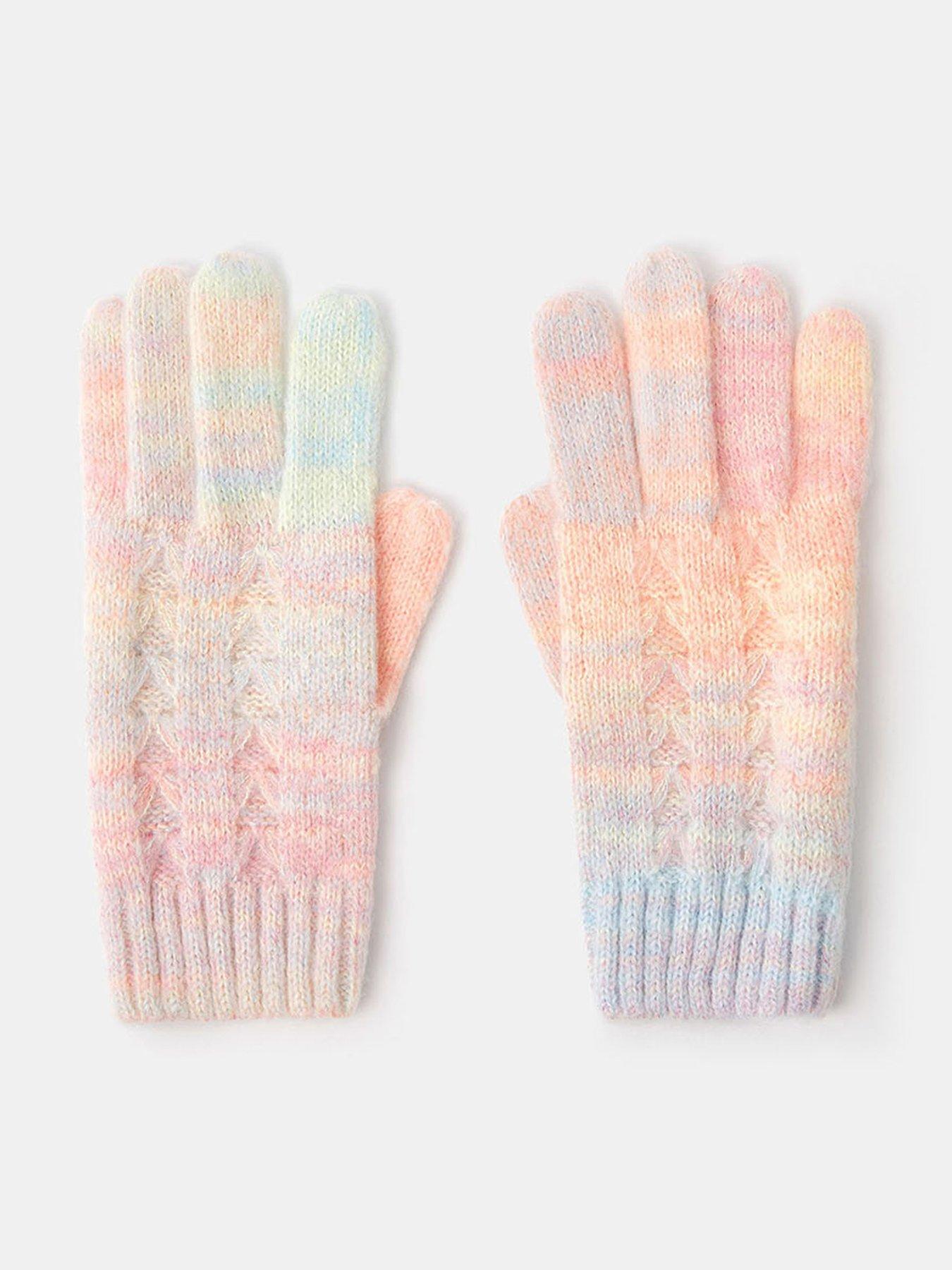 Accessorize Girls Ombre Knit Gloves - Multi