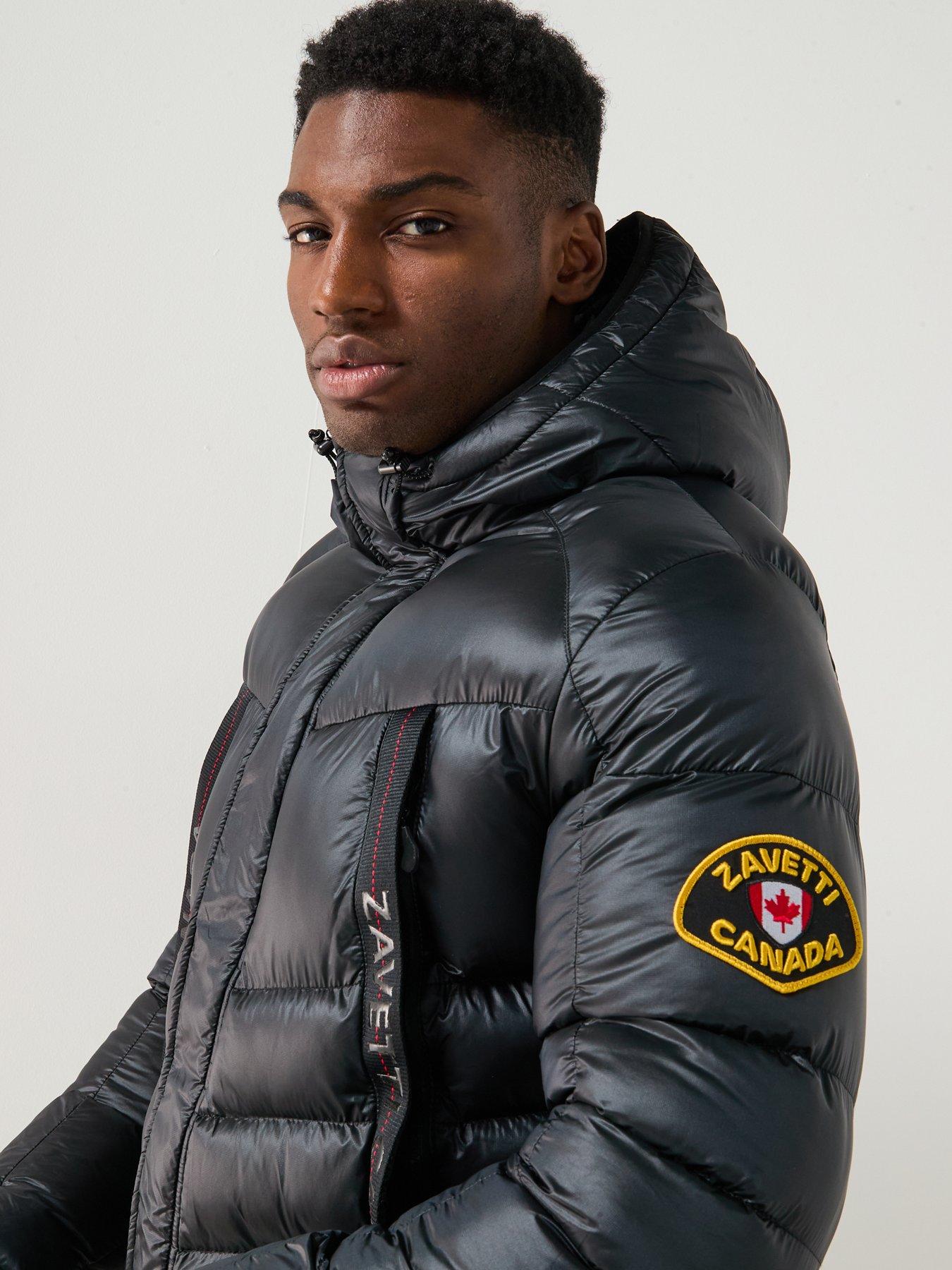 Image 4 of 6 of Zavetti Canada Malzini Short Padded Coat - Black