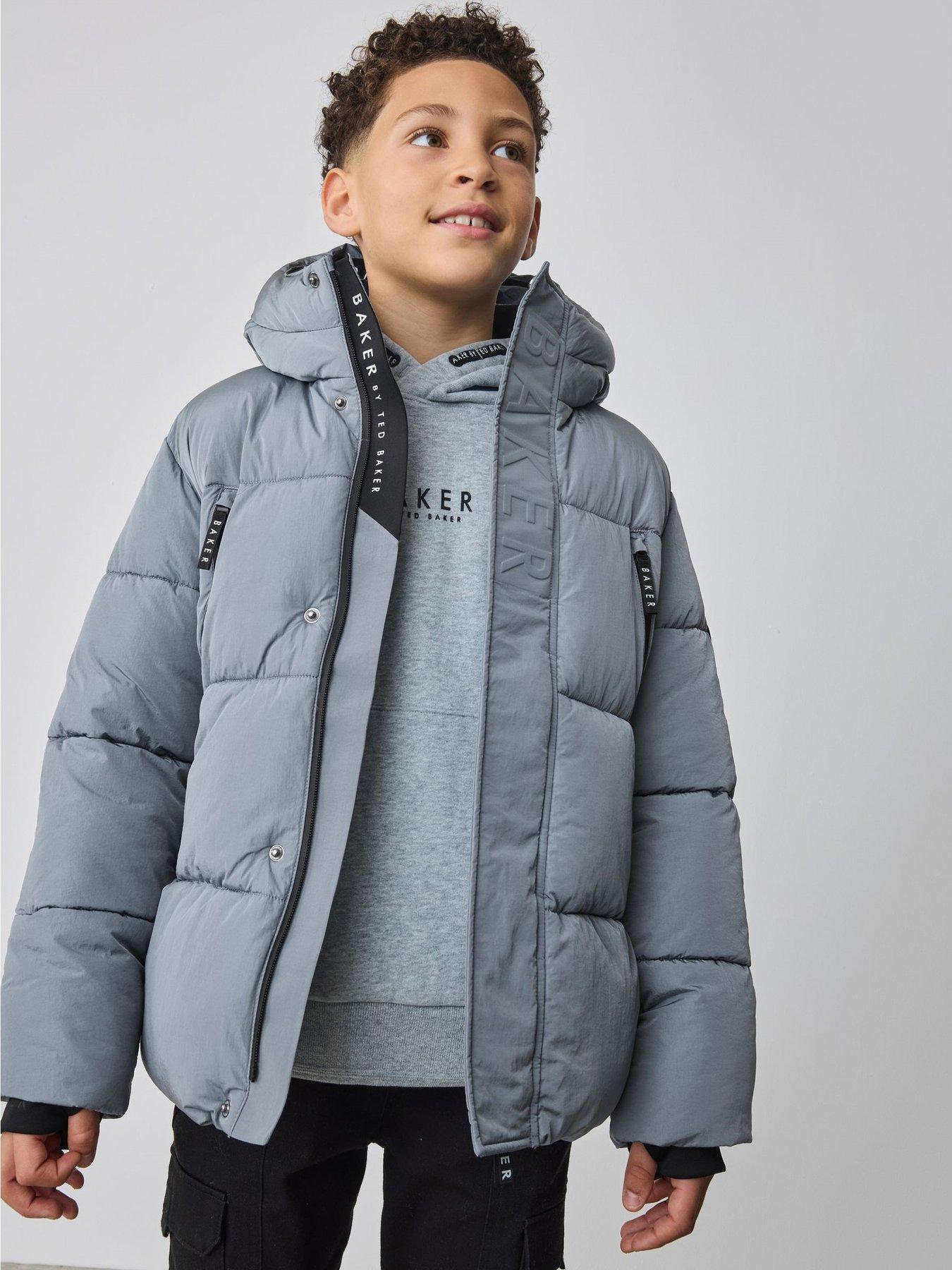 Ted Baker Boys Zip Up Padded Coat - Blue