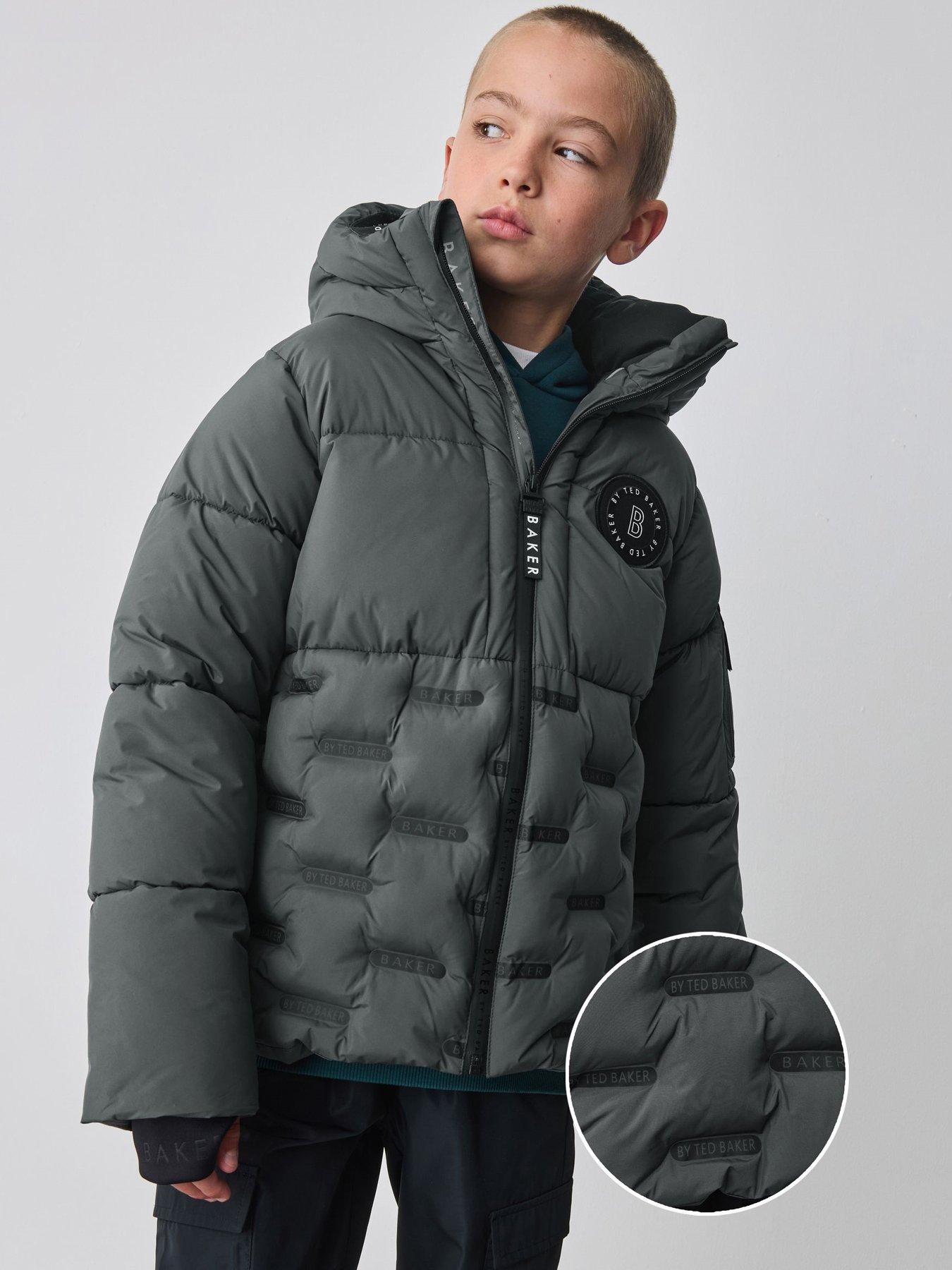 Ted Baker Boys Heatseal Coat - Grey