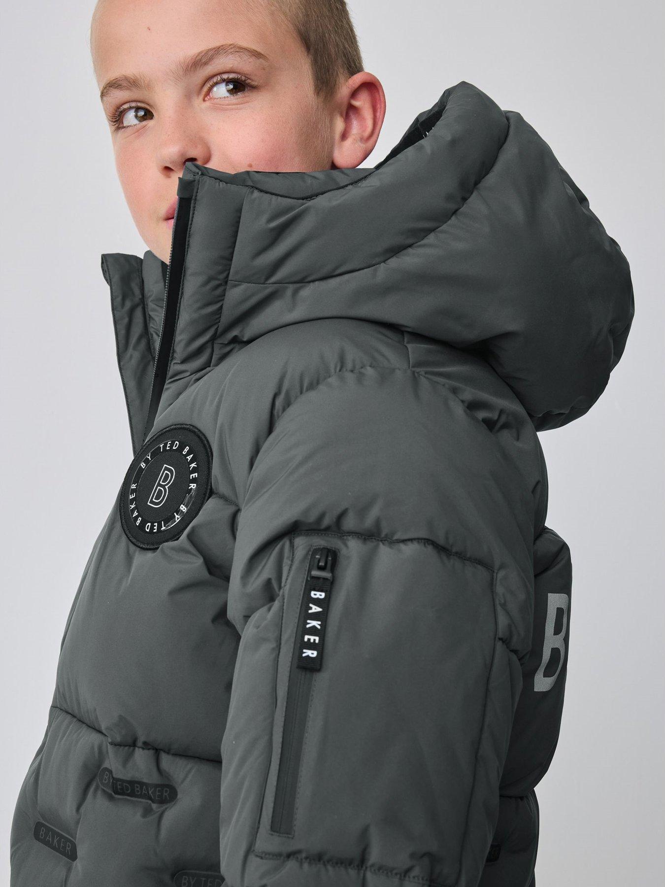 Image 2 of 6 of Ted Baker Boys Heatseal Coat - Grey