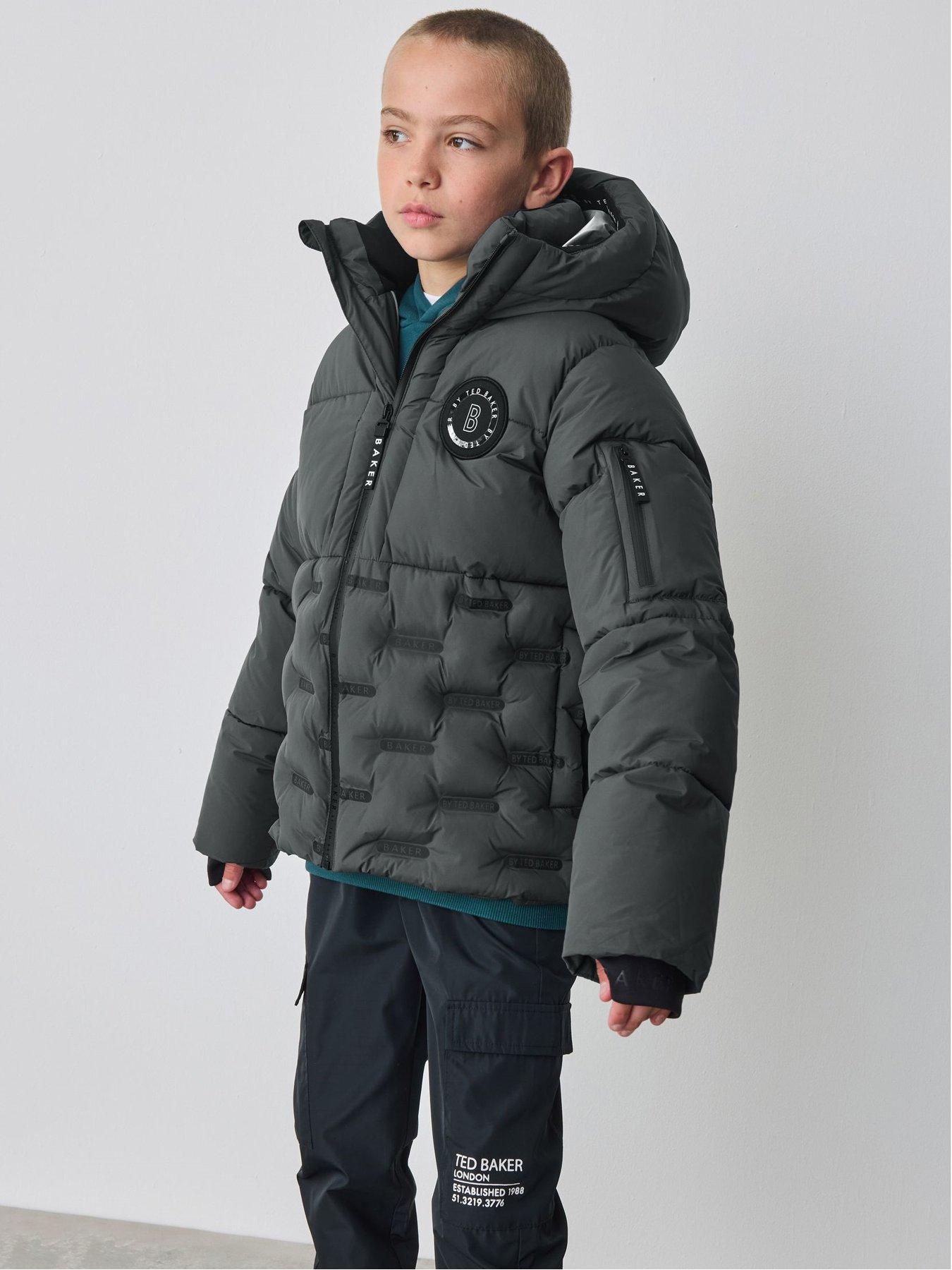 Image 3 of 6 of Ted Baker Boys Heatseal Coat - Grey