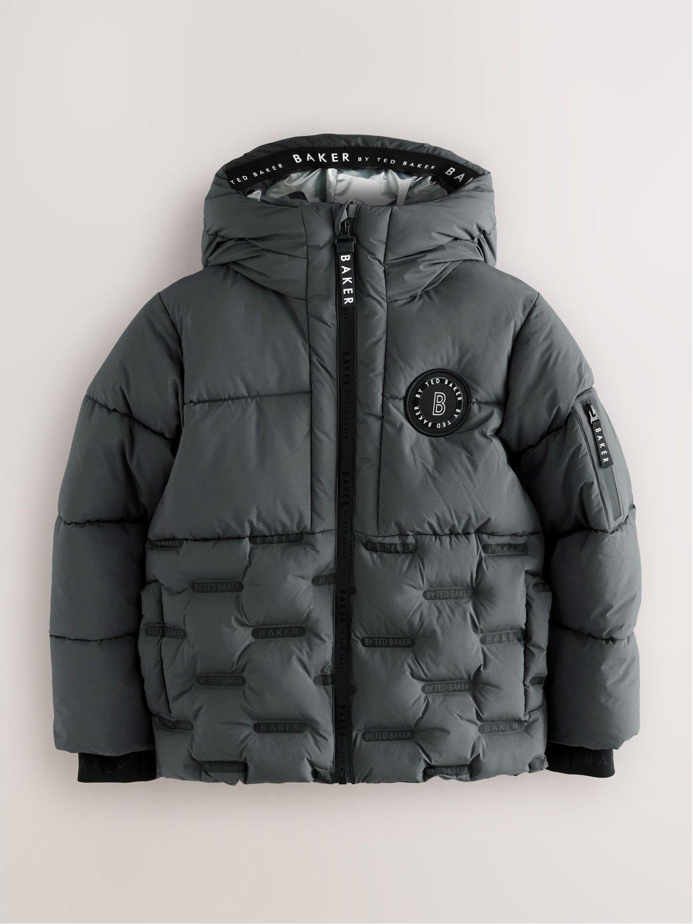 Image 4 of 6 of Ted Baker Boys Heatseal Coat - Grey