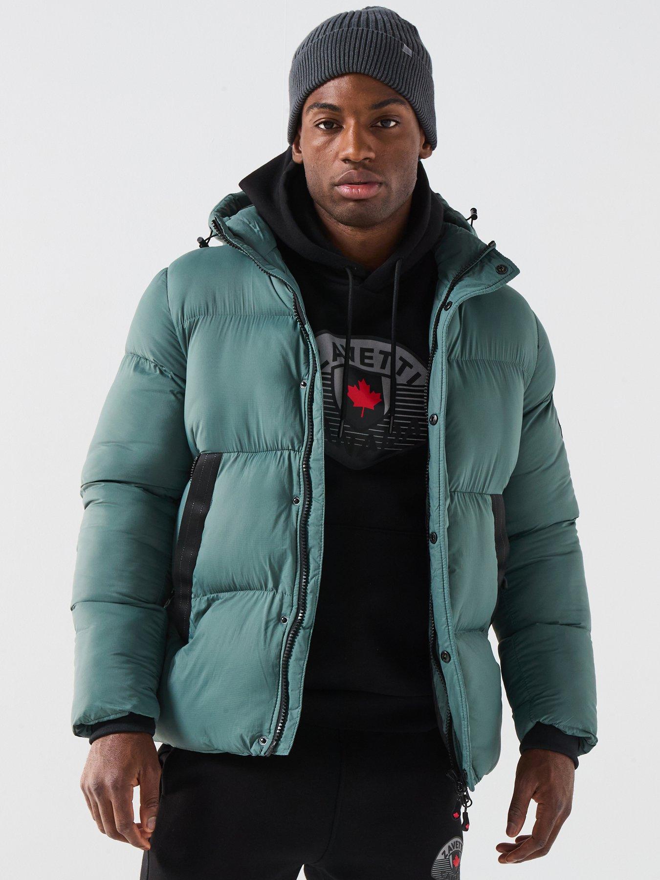 Zavetti Canada Rovino Heavyweight Padded Coat - Dark Green