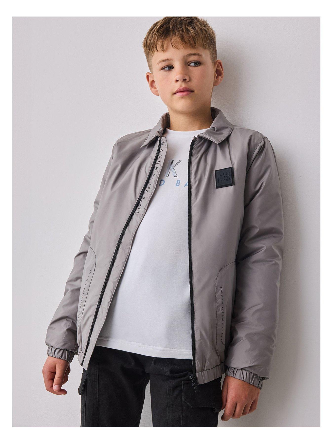 Ted Baker Older Boys Jacket Top Set - Grey