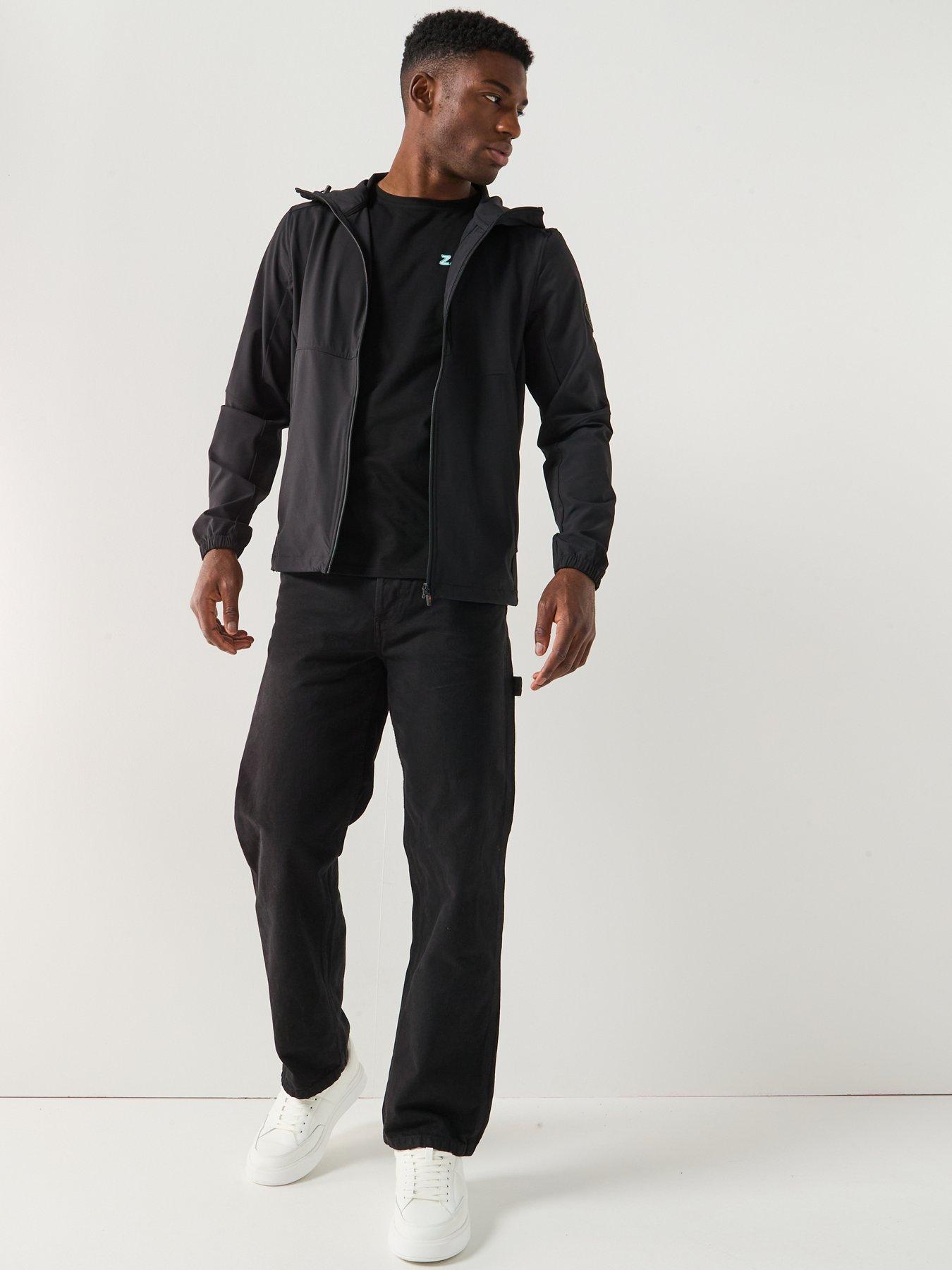 Image 3 of 6 of Zavetti Canada Verozo Reflective Zip Through Woven Hoodie - Black