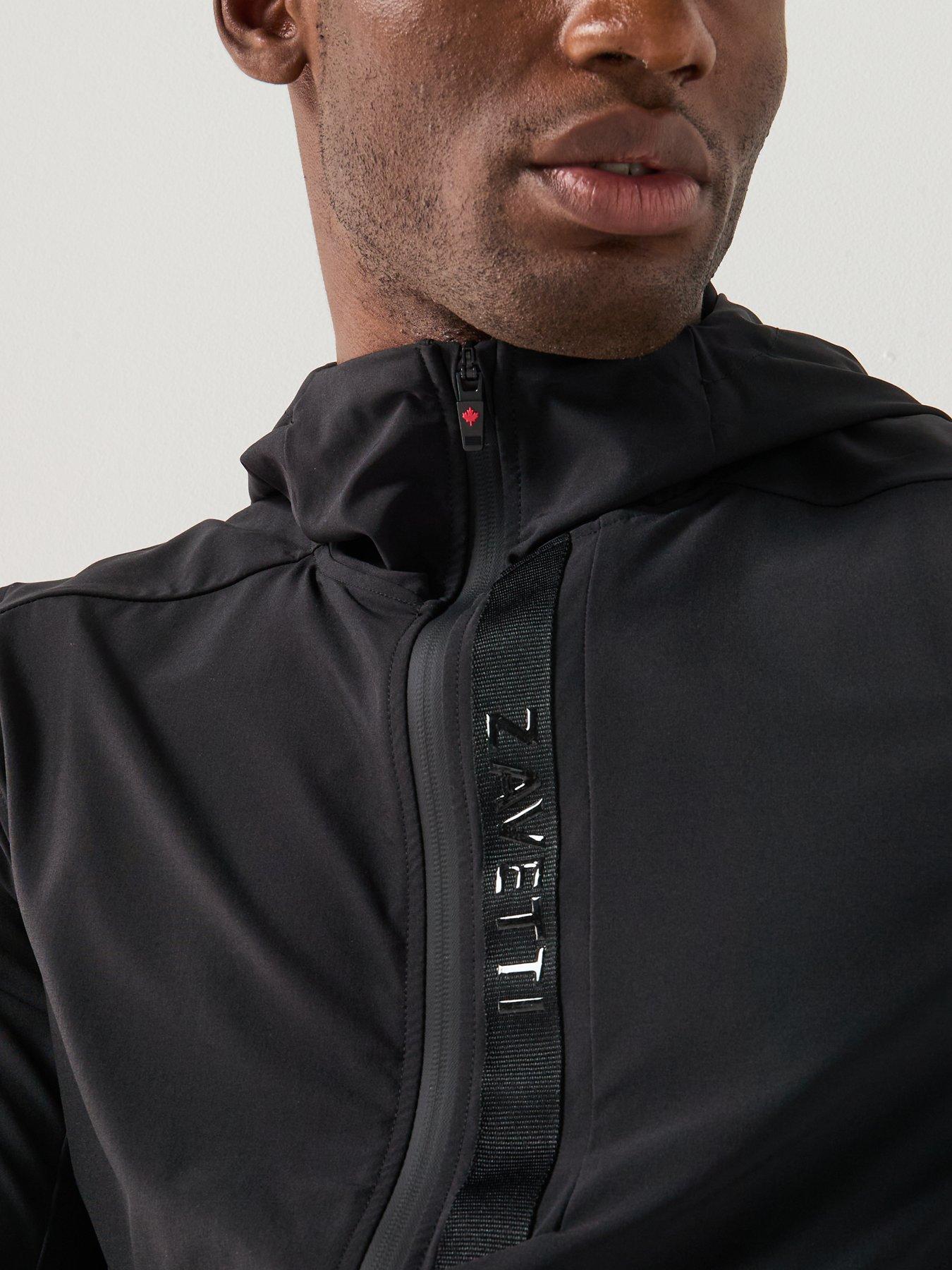 Image 4 of 6 of Zavetti Canada Verozo Reflective Zip Through Woven Hoodie - Black