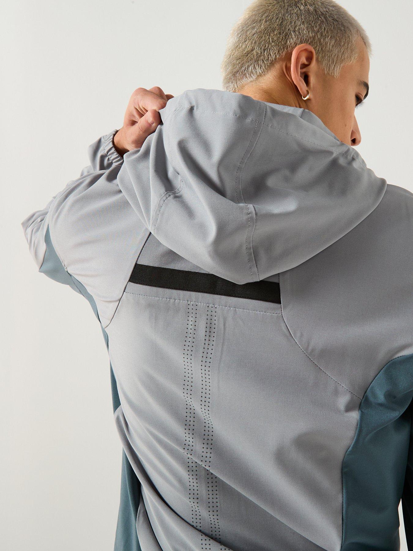 zavetti-canada-verozo-reflective-zip-through-woven-hoody-greydetail