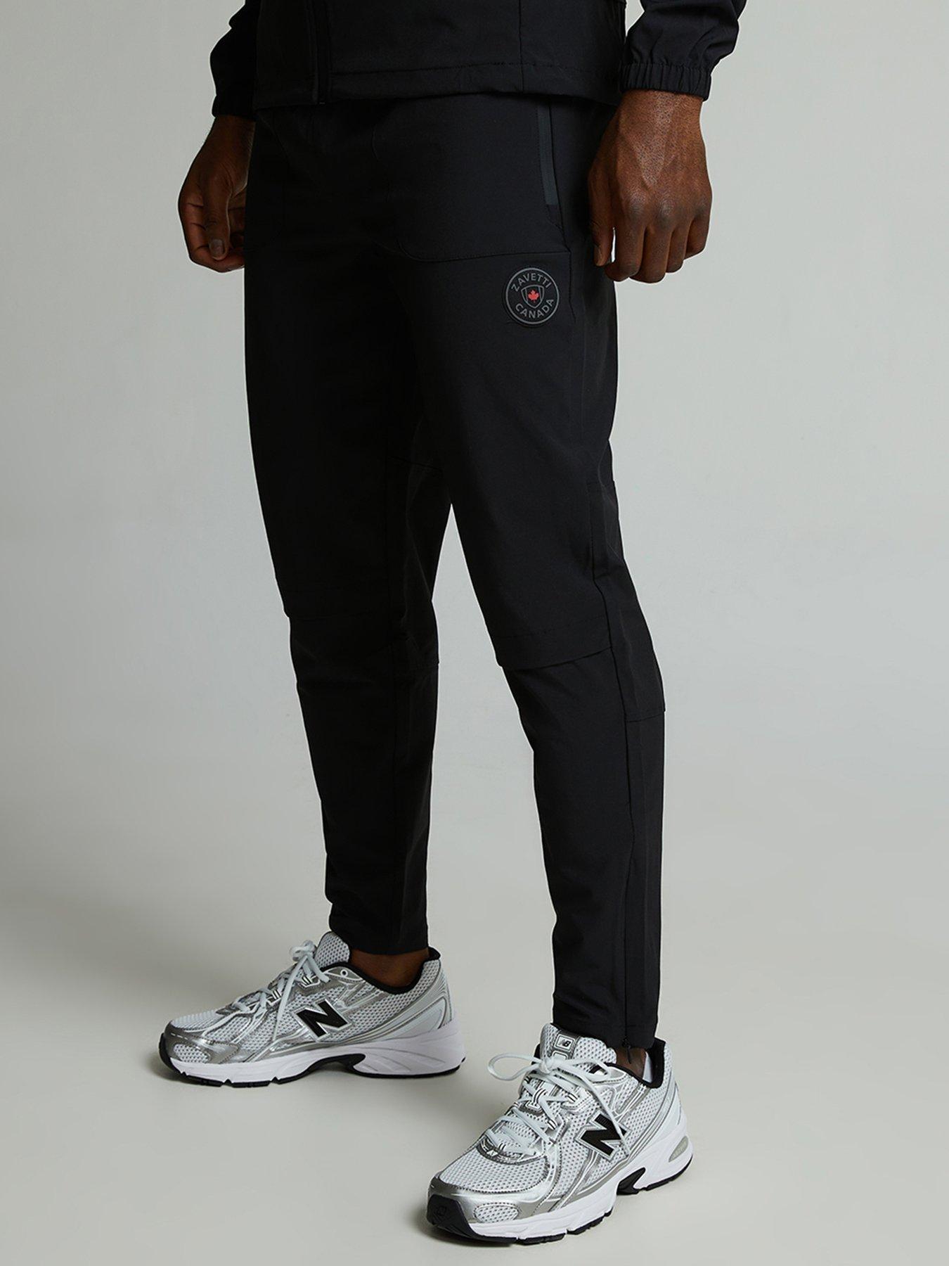 zavetti-canada-verozo-woven-drawstring-trousers-black