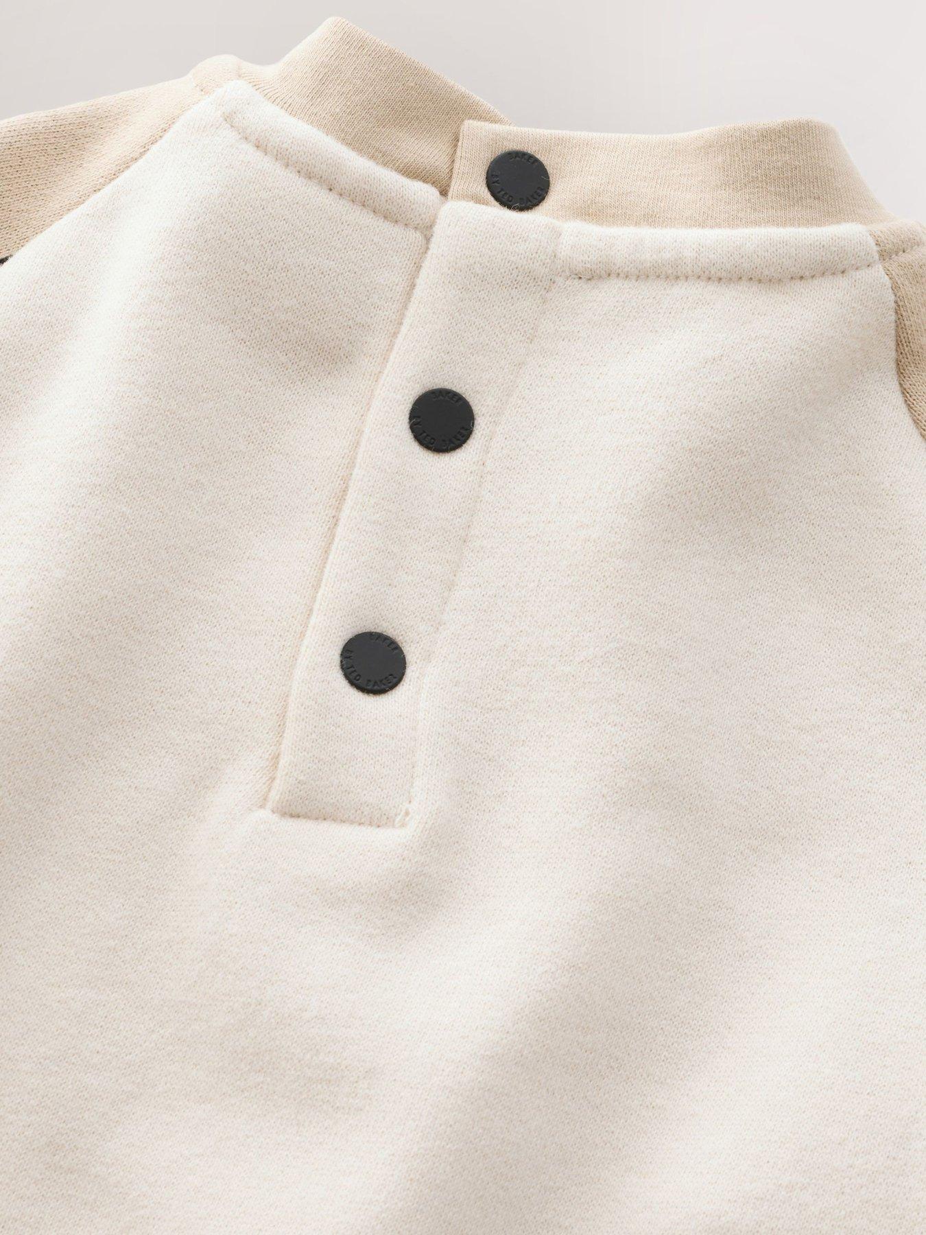 Image 5 of 6 of Ted Baker Baby Boys Rompersuit - Beige