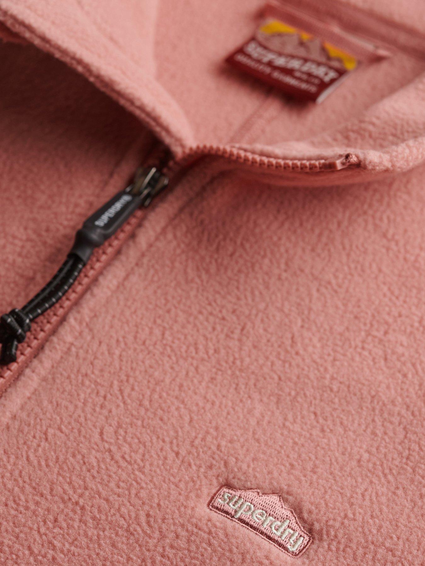 Image 6 of 6 of Superdry Polar Fleece Full Zip Sweat - Pink