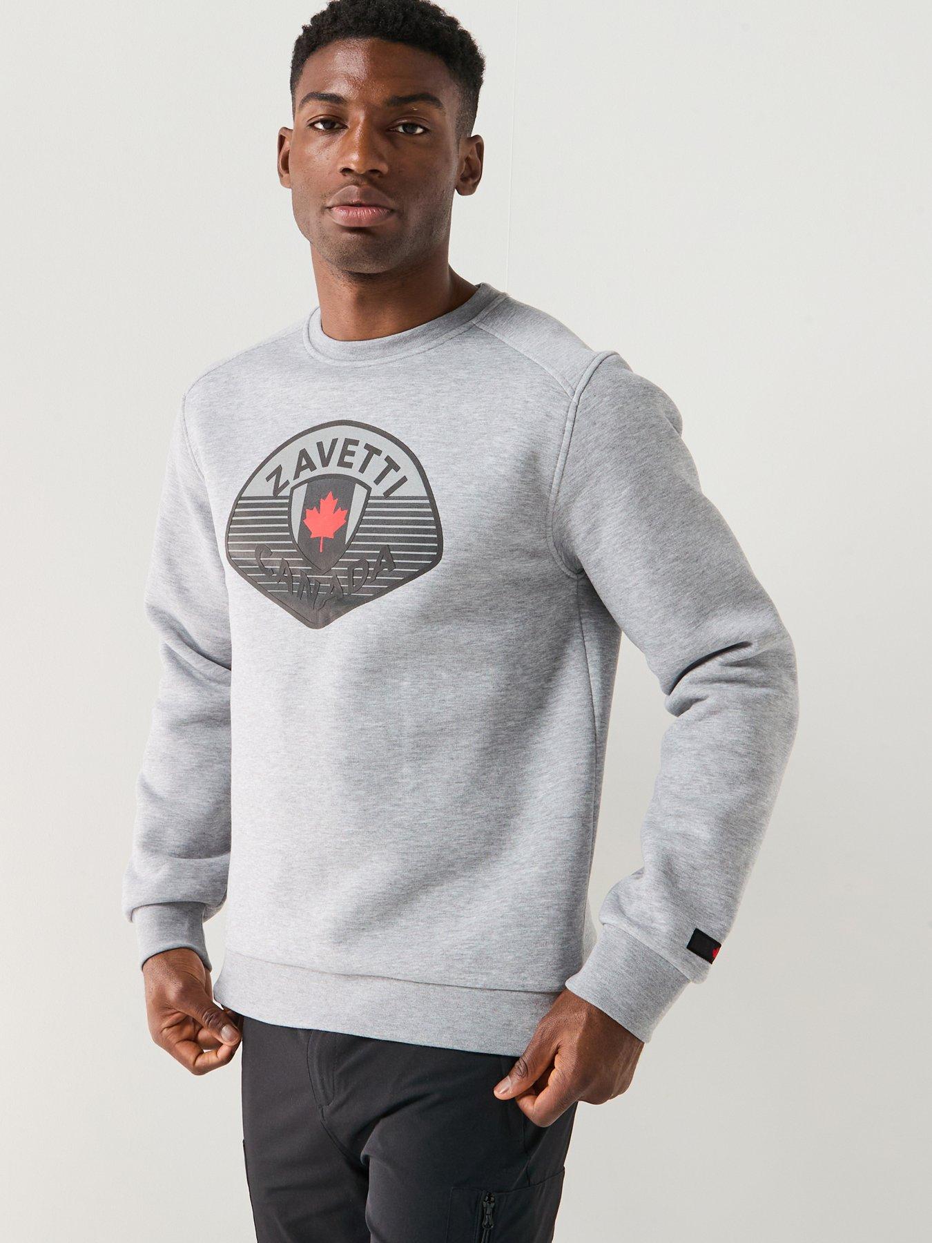 zavetti-canada-botticini-classic-large-logo-crew-sweatshirt-grey