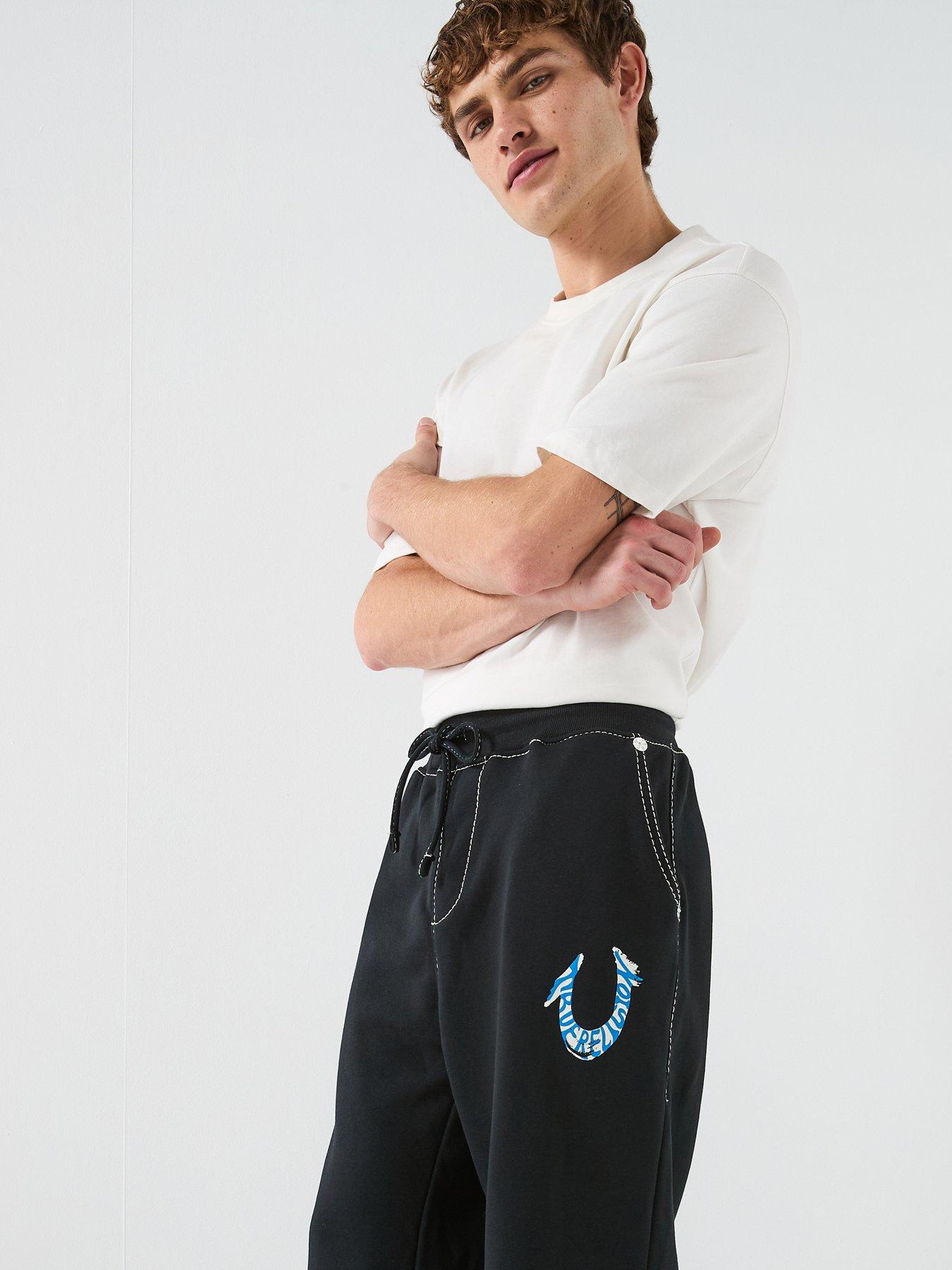 Image 4 of 5 of TRUE RELIGION Paint Patch Baggy Joggers - Black