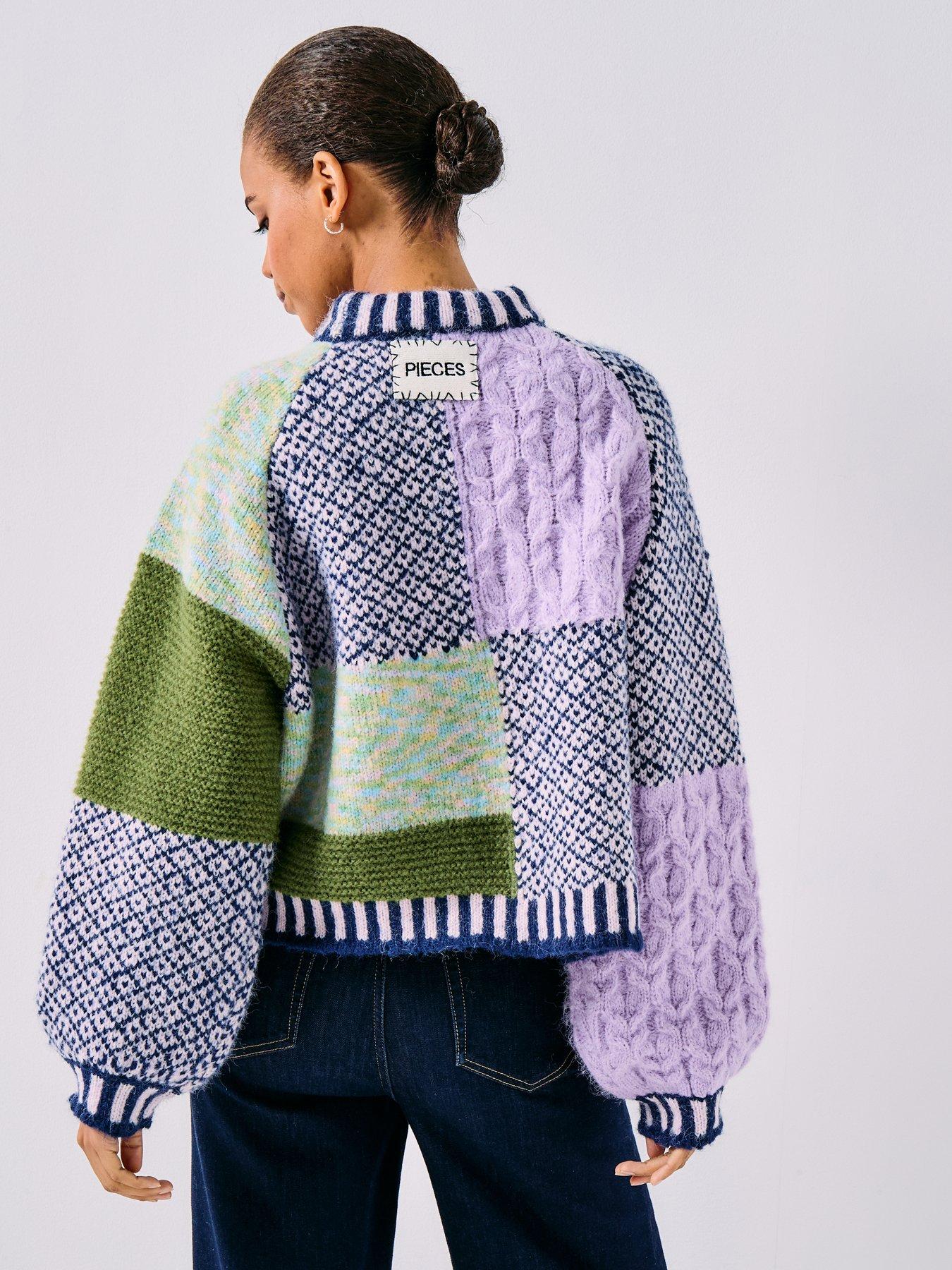 pieces-remix-long-sleeve-high-neck-knitted-jumper-multistillFront