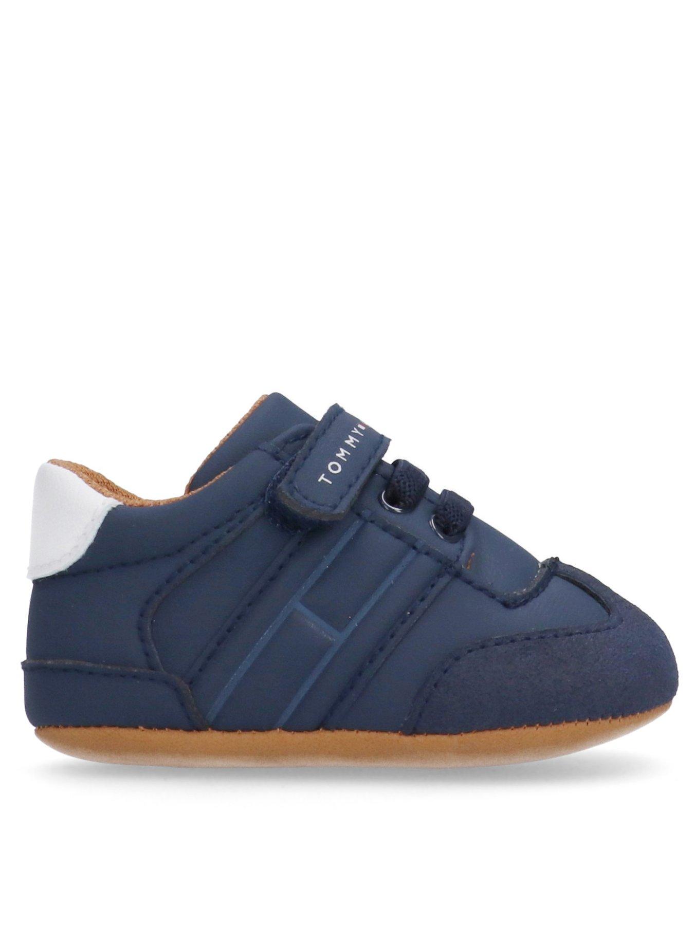Tommy Hilfiger Baby Boys Low Cut Velcro Sneaker - Blue