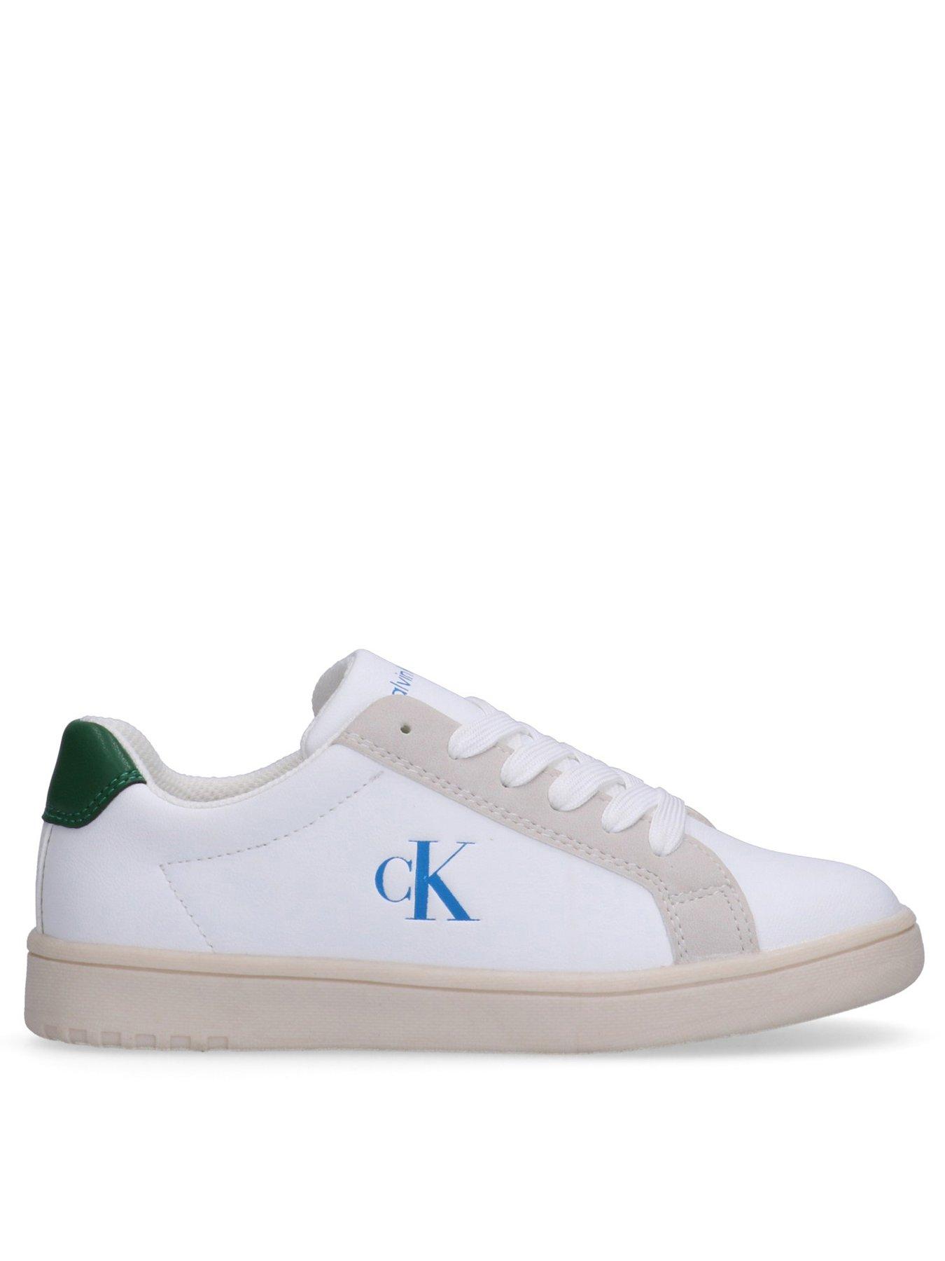 calvin-klein-jeans-boys-low-cut-lace-up-trainees-white