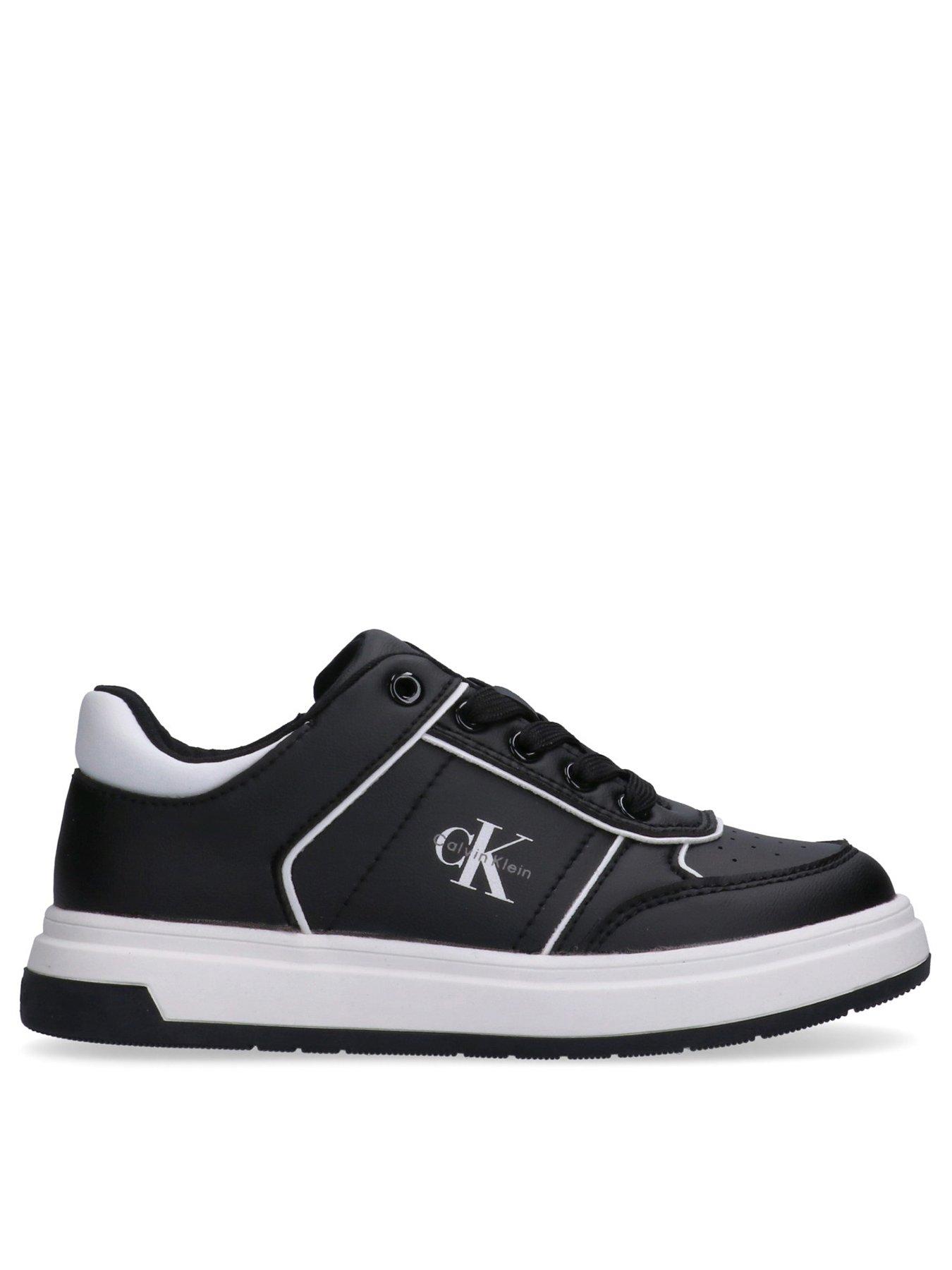 Calvin Klein Jeans Boys Low Cut Lace-Up Trainers - Black