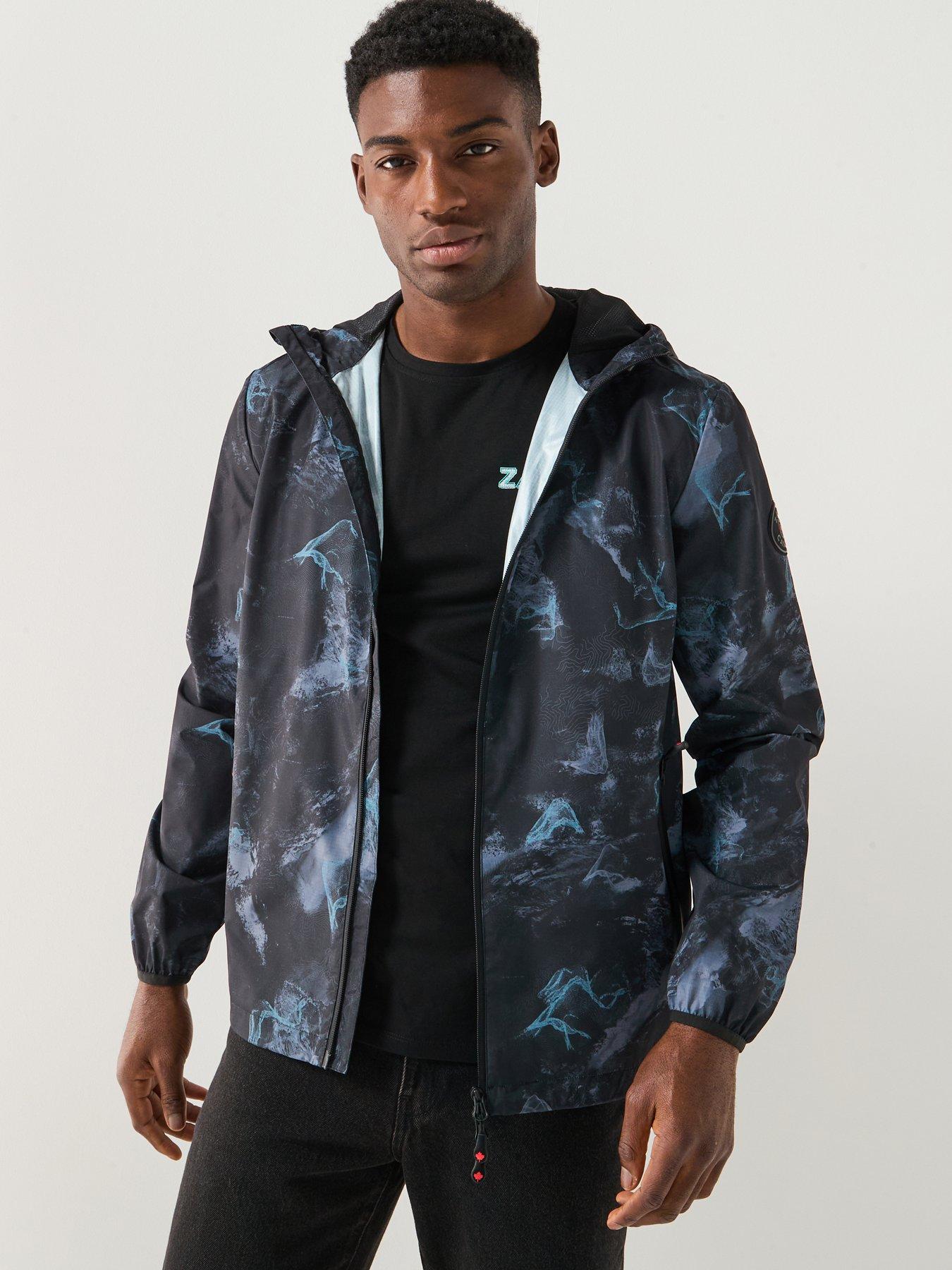 zavetti-canada-zavetti-canada-andrioli-camo-hooded-windbreaker-jacket-black