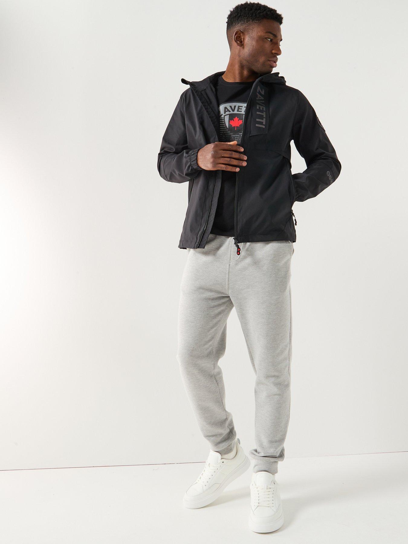 Image 3 of 6 of Zavetti Canada Zavetti Canada Bennaro Hooded Windbreaker Jacket - Black
