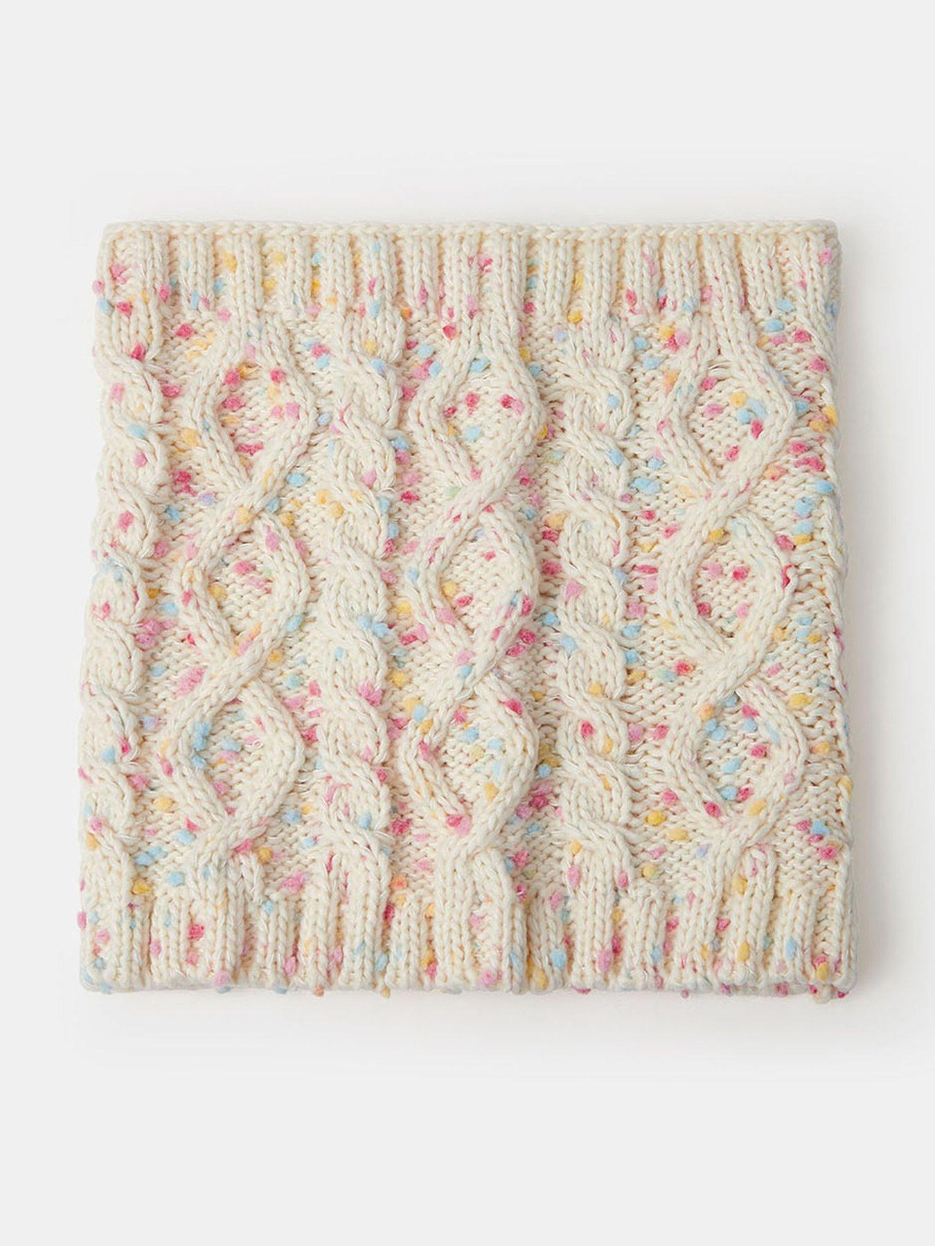 Accessorize Girls Sprinkles Cable Snood - Light Cream