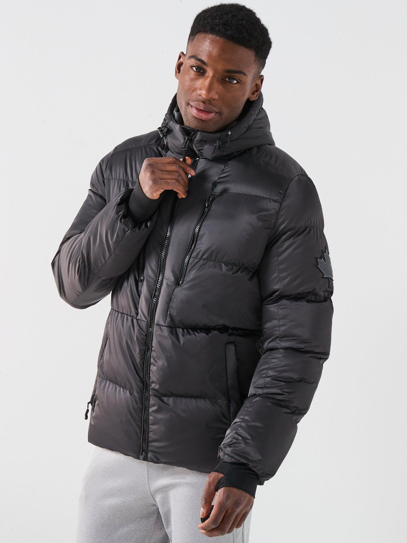 zavetti-canada-novallini-technical-zip-padded-coat-dark-grey