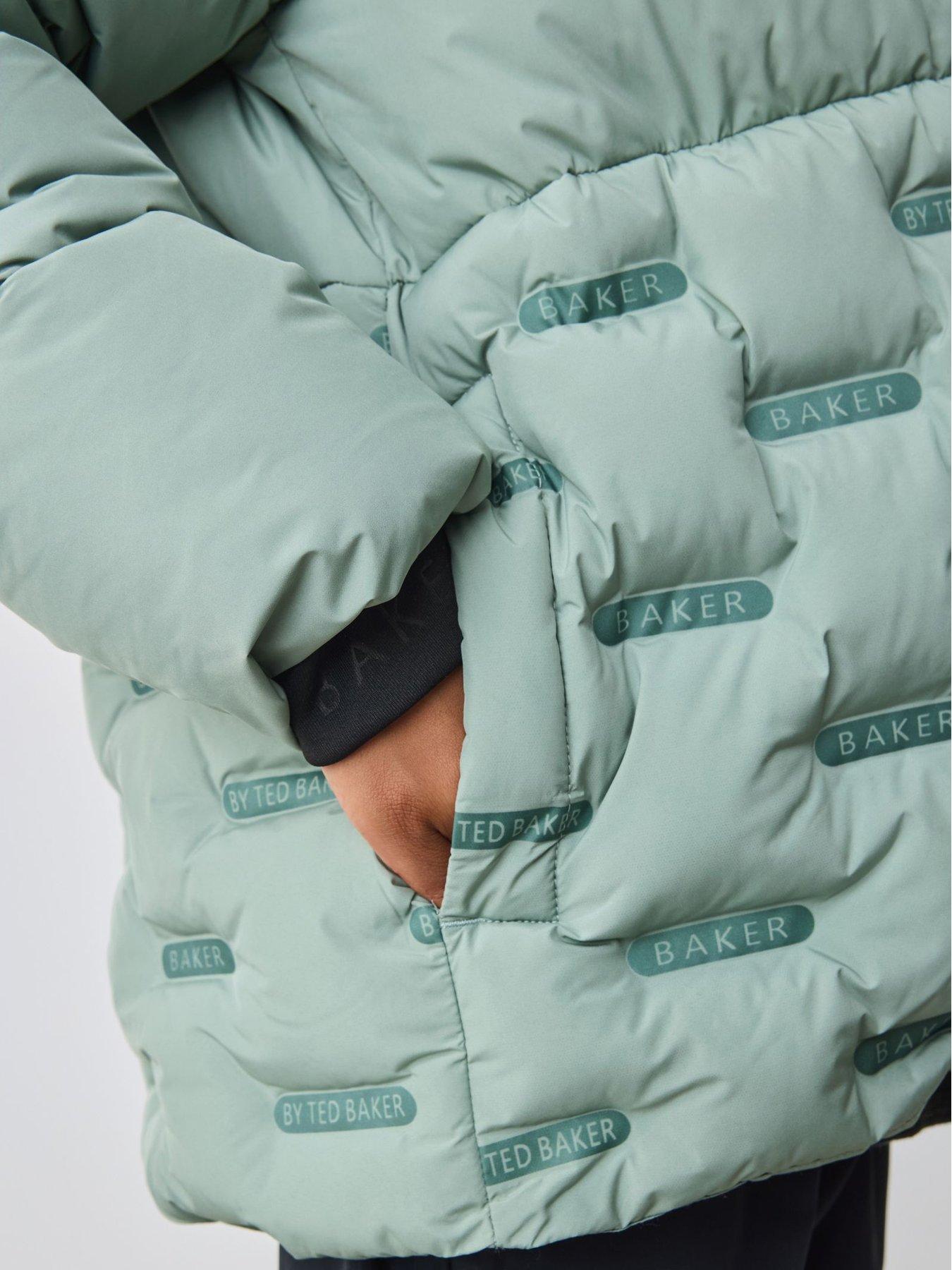 Image 4 of 6 of Ted Baker Boys Heatseal Coat - Green