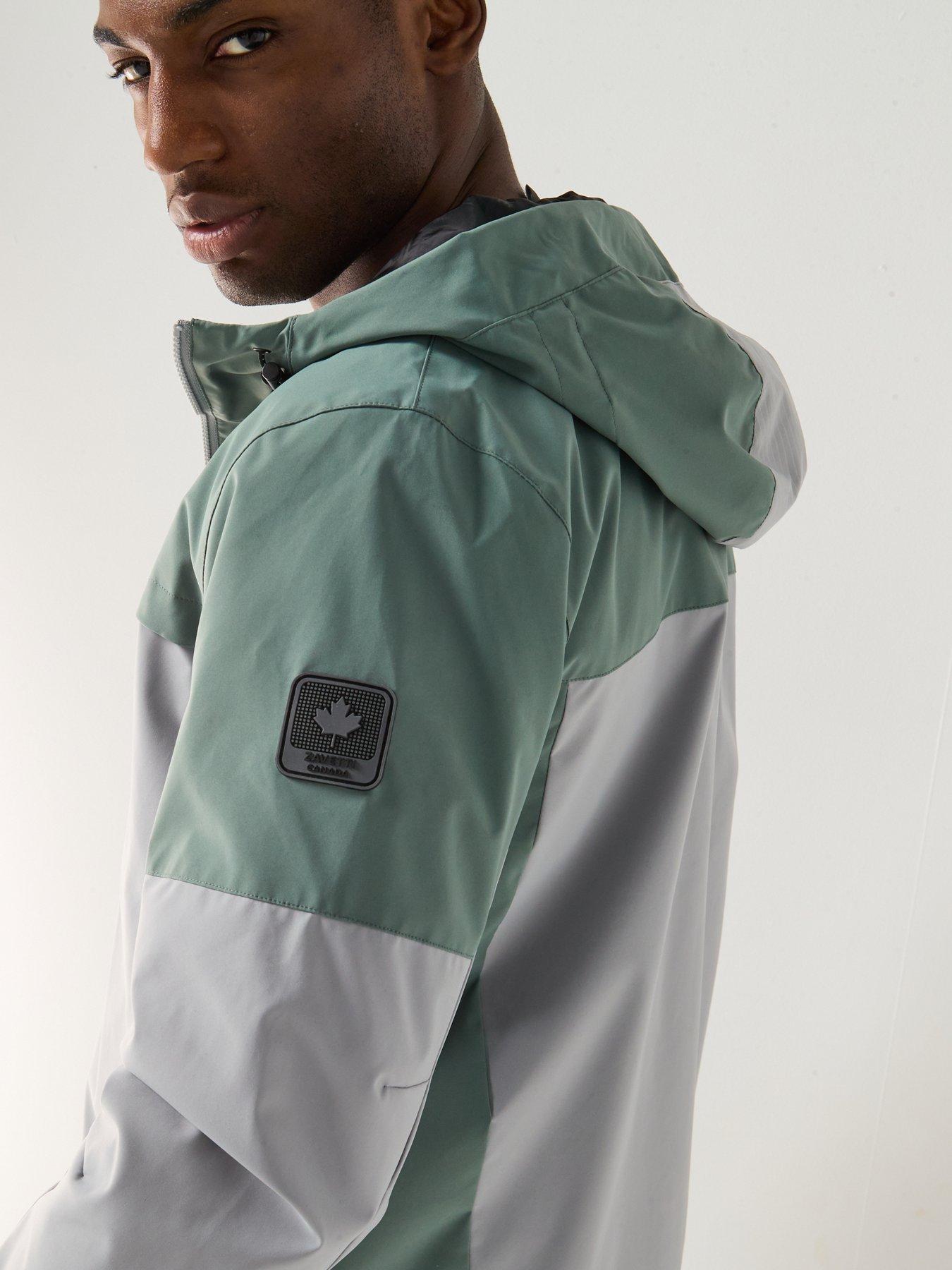 Image 6 of 6 of Zavetti Canada Zavetti Canada Sevillio Technical Windbreaker Jacket - Grey