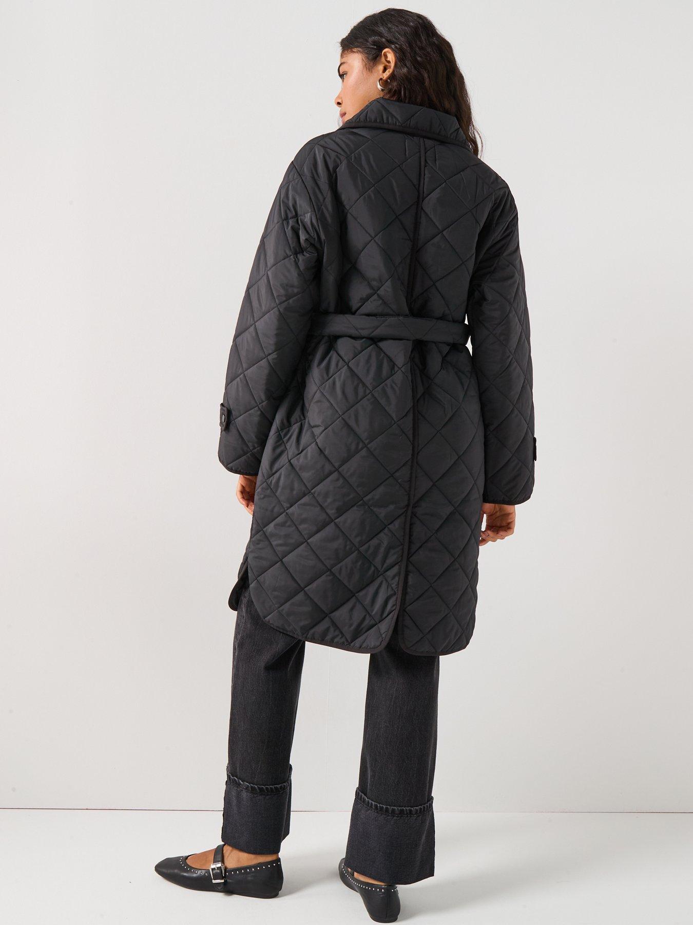 pieces-long-quilted-jacket-blackstillFront