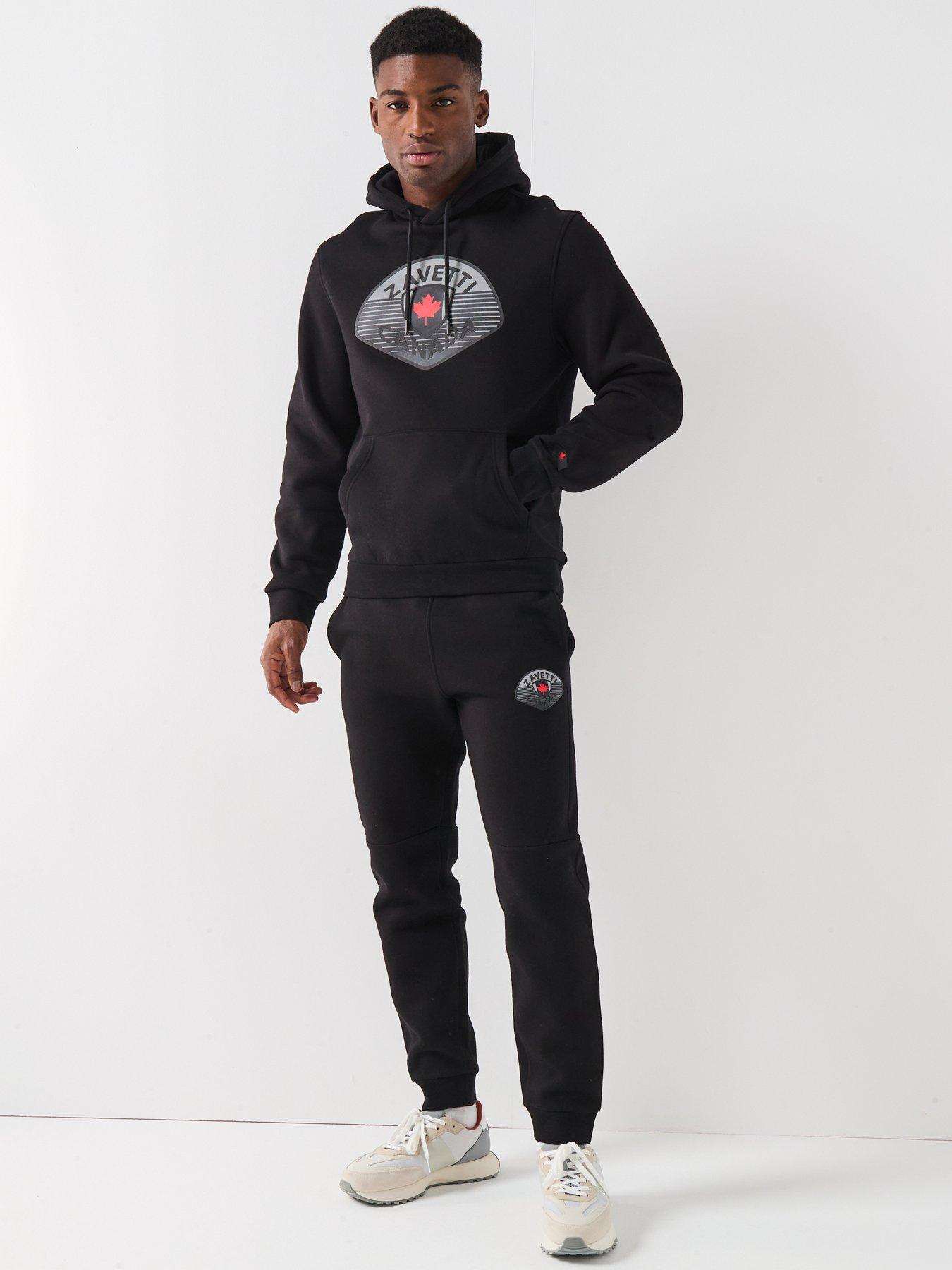 Zavetti Canada Botticini Classic Large Logo Tracksuit - Black