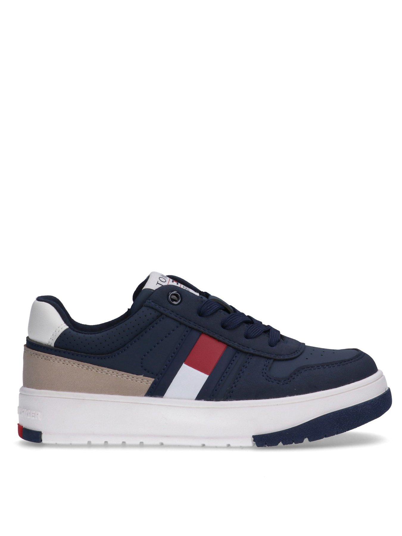 Tommy Hilfiger Boys Flag Low Cut Lace-Up Sneakers - Blue