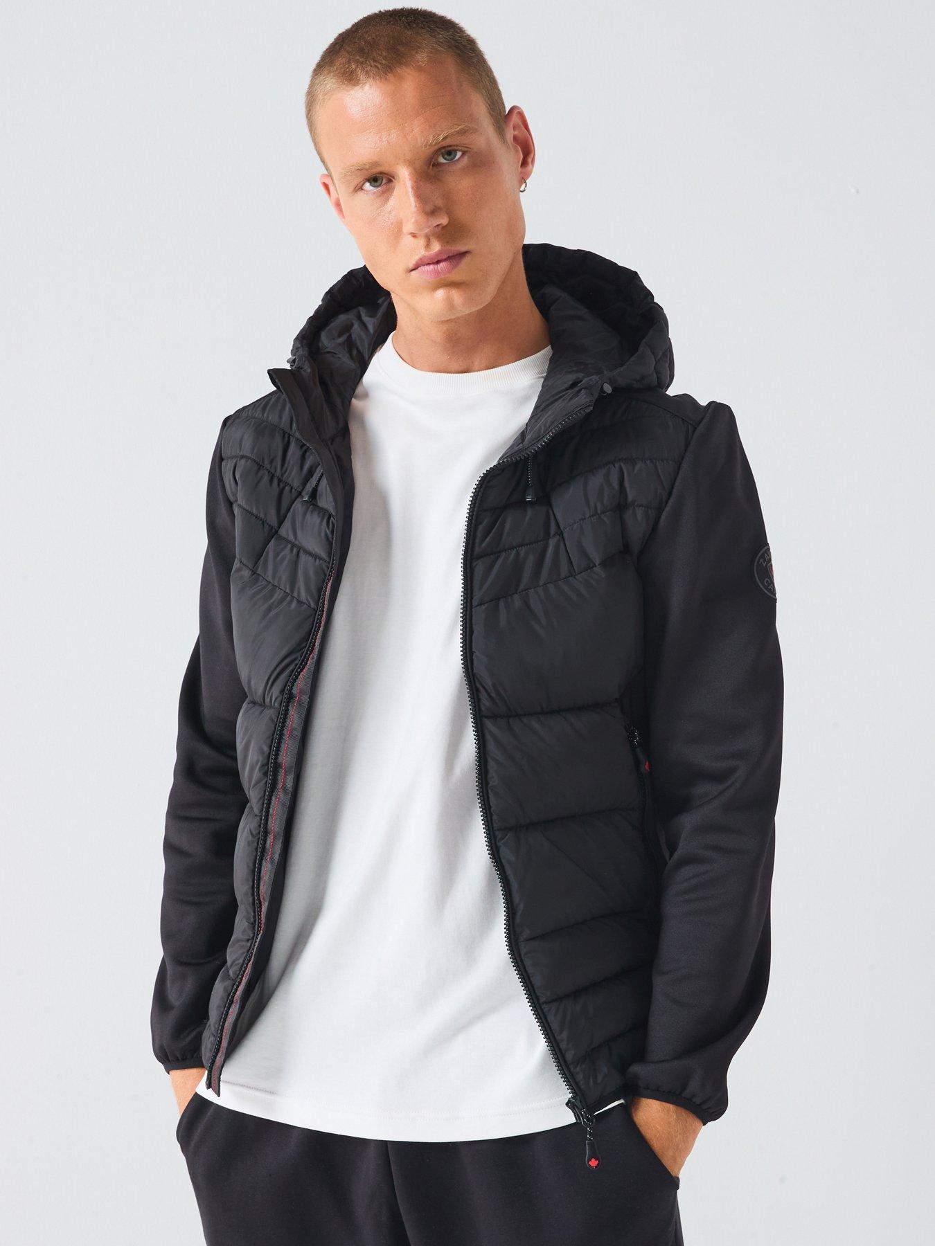 Zavetti Canada Lazino Hybrid Logo Padded Jacket - Black
