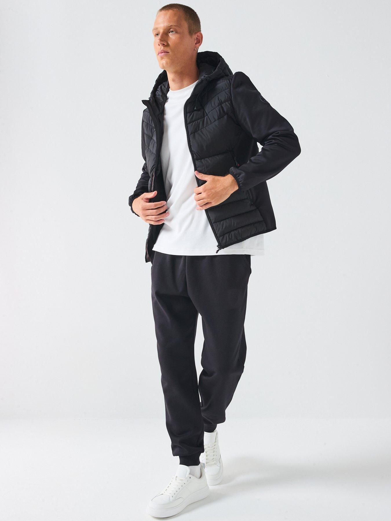 zavetti-canada-lazino-hybrid-logo-padded-jacket-blackback