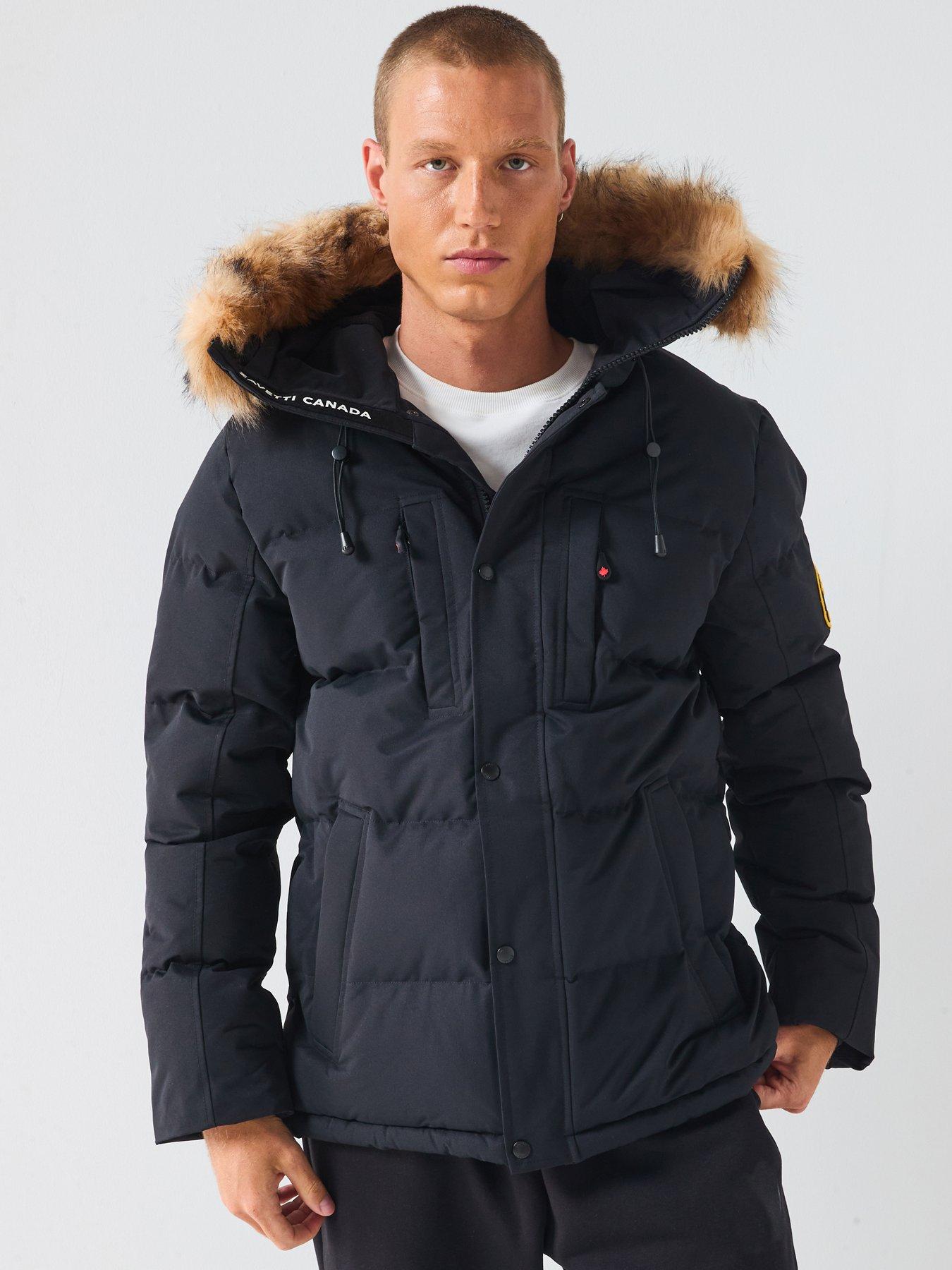 Image 1 of 6 of Zavetti Canada Oshawa 2.0 Padded Parka Coat - Black