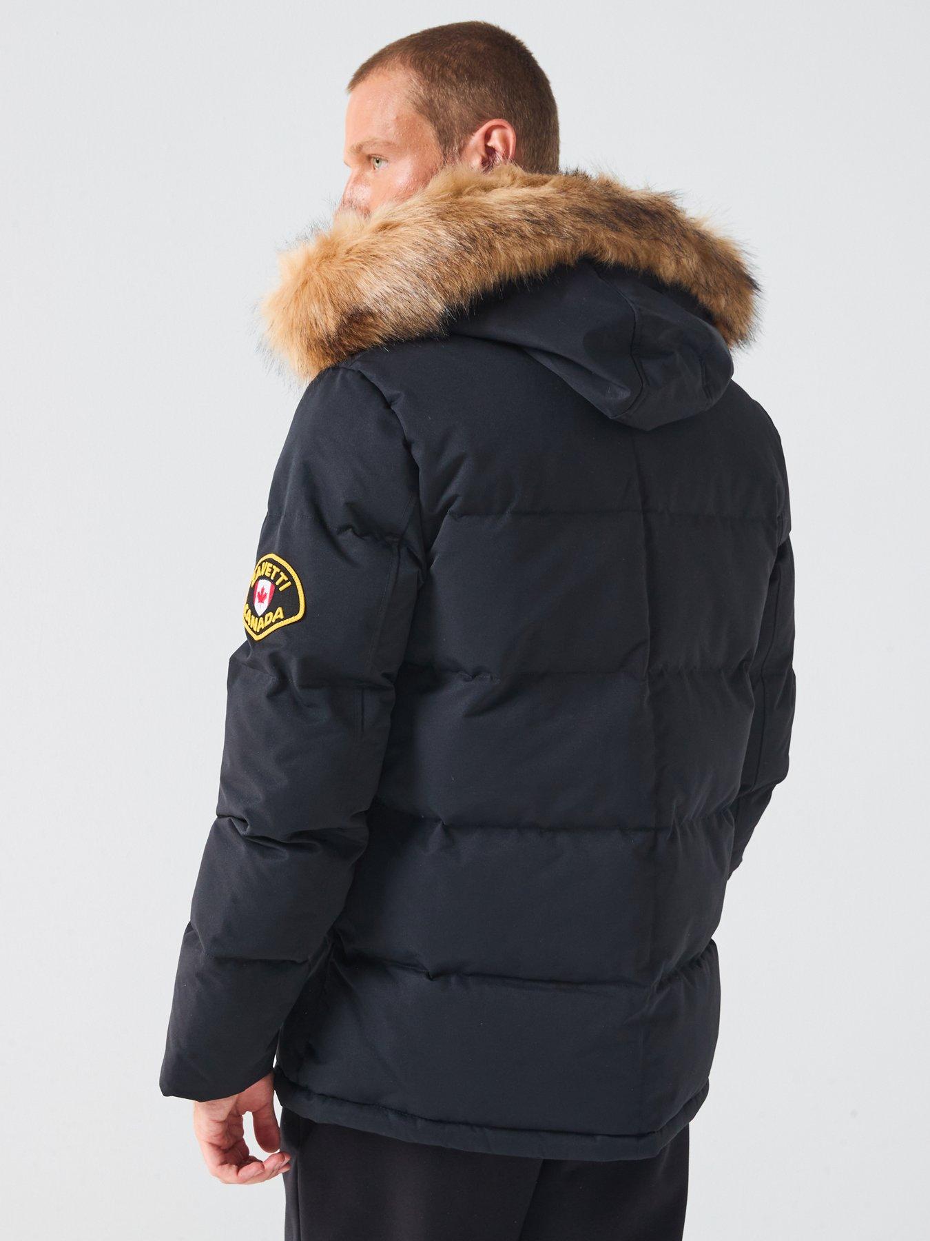 Image 2 of 6 of Zavetti Canada Oshawa 2.0 Padded Parka Coat - Black