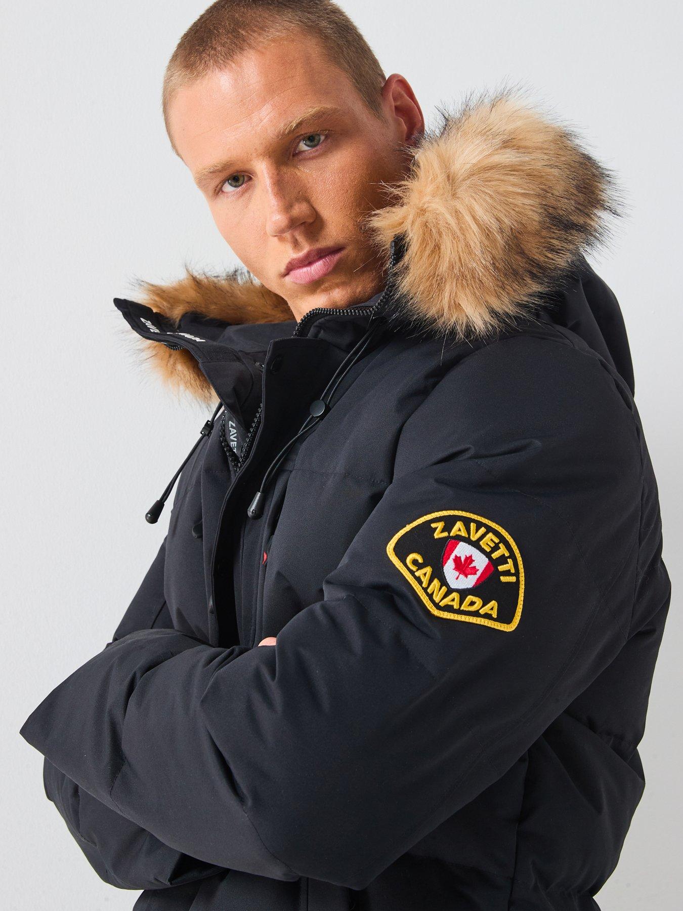 Image 4 of 6 of Zavetti Canada Oshawa 2.0 Padded Parka Coat - Black