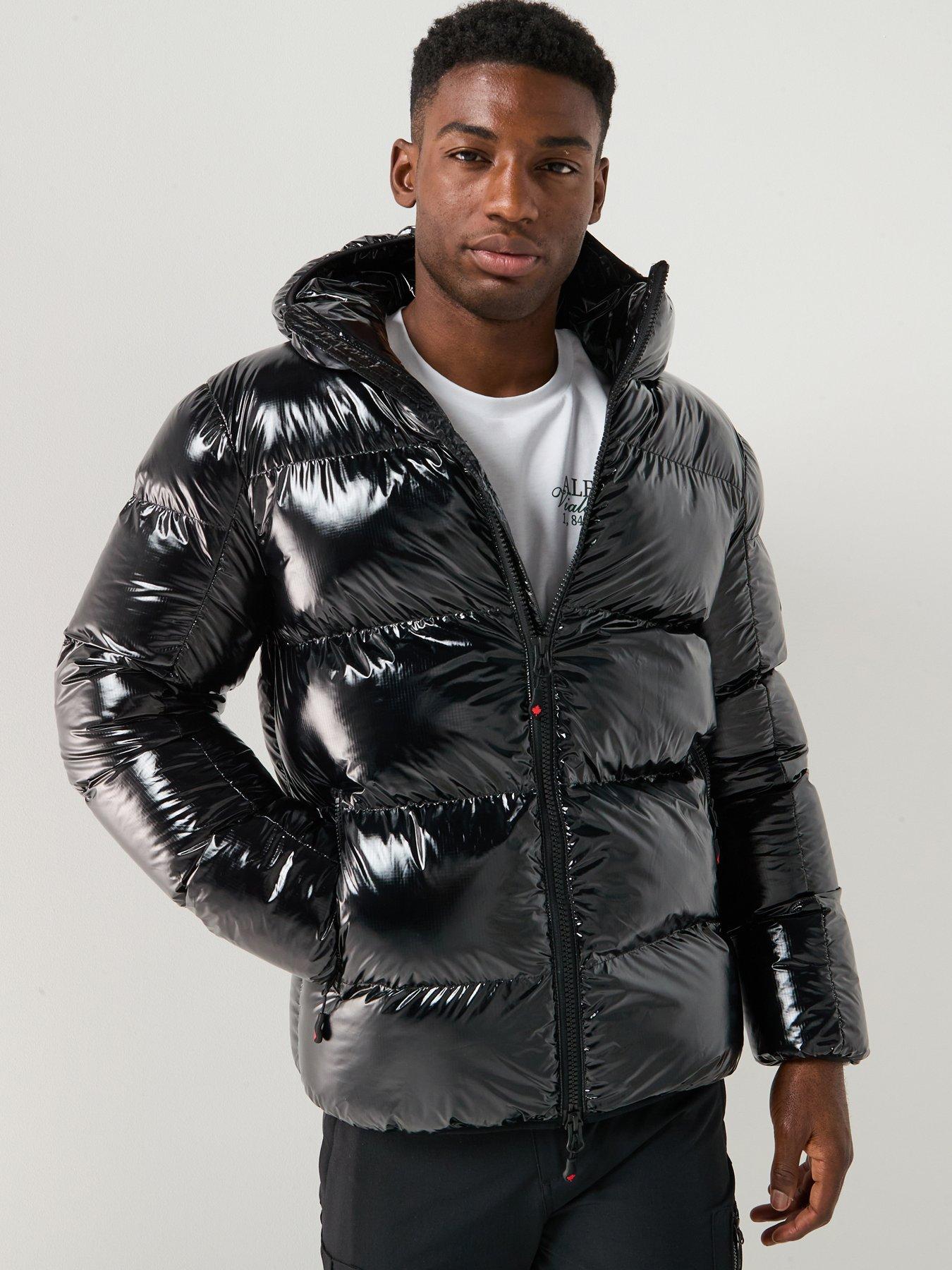 Zavetti Canada Palzino High Shine Padded Coat - Black | Very Ireland