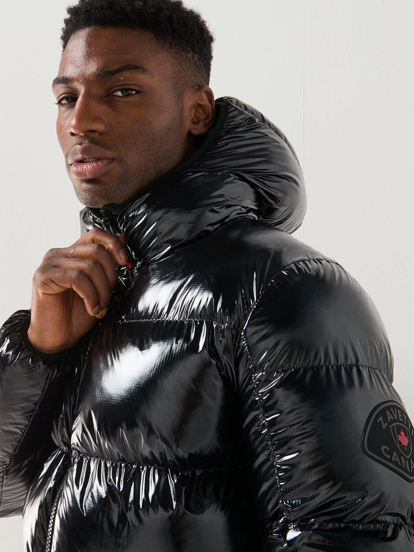 Zavetti Canada Palzino High Shine Padded Coat - Black | Very Ireland