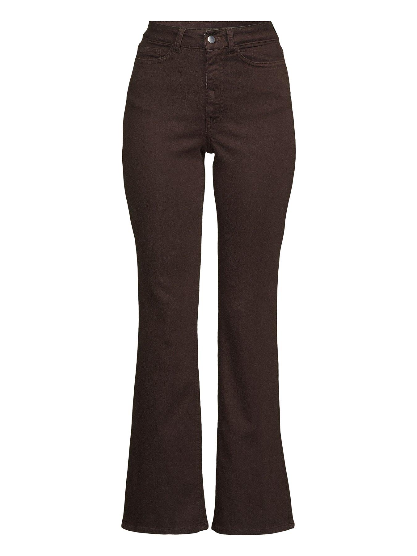 Image 5 of 5 of Michelle Keegan Slim Leg Flood Jeans - Brown