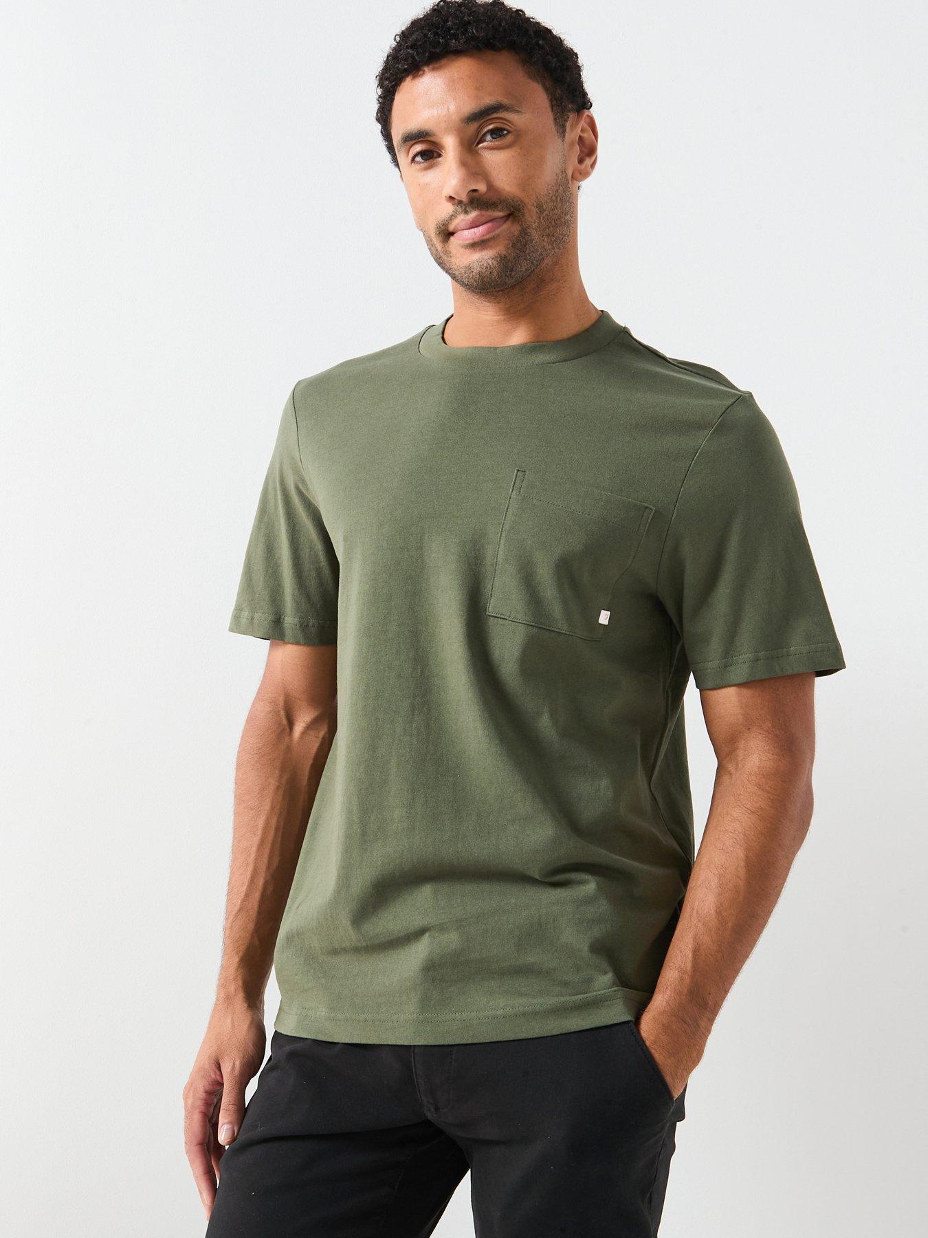 Farah F Tab Stacy Pocket T-Shirt - Khaki