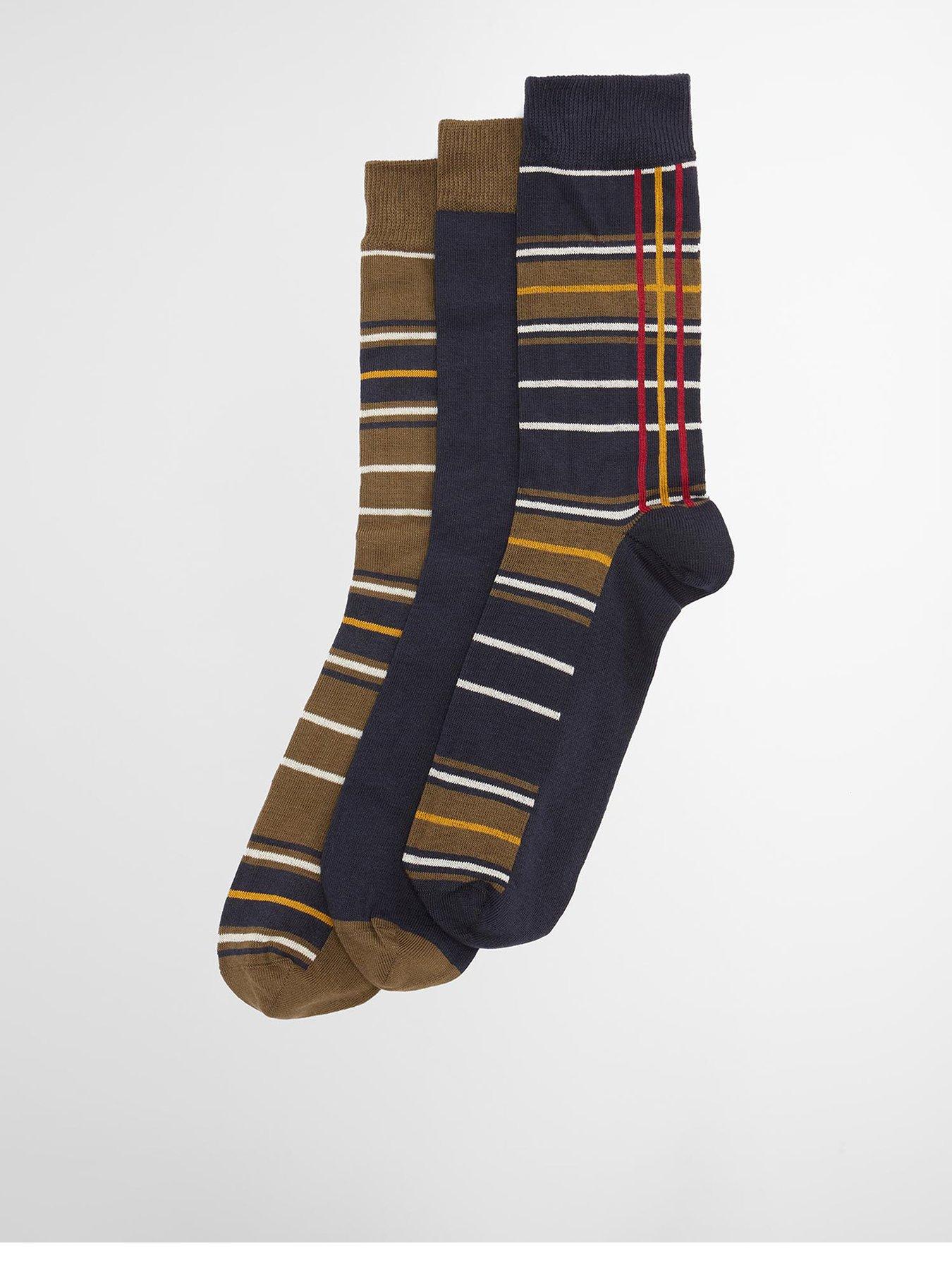 Barbour Tartan Socks Gift Set - Black