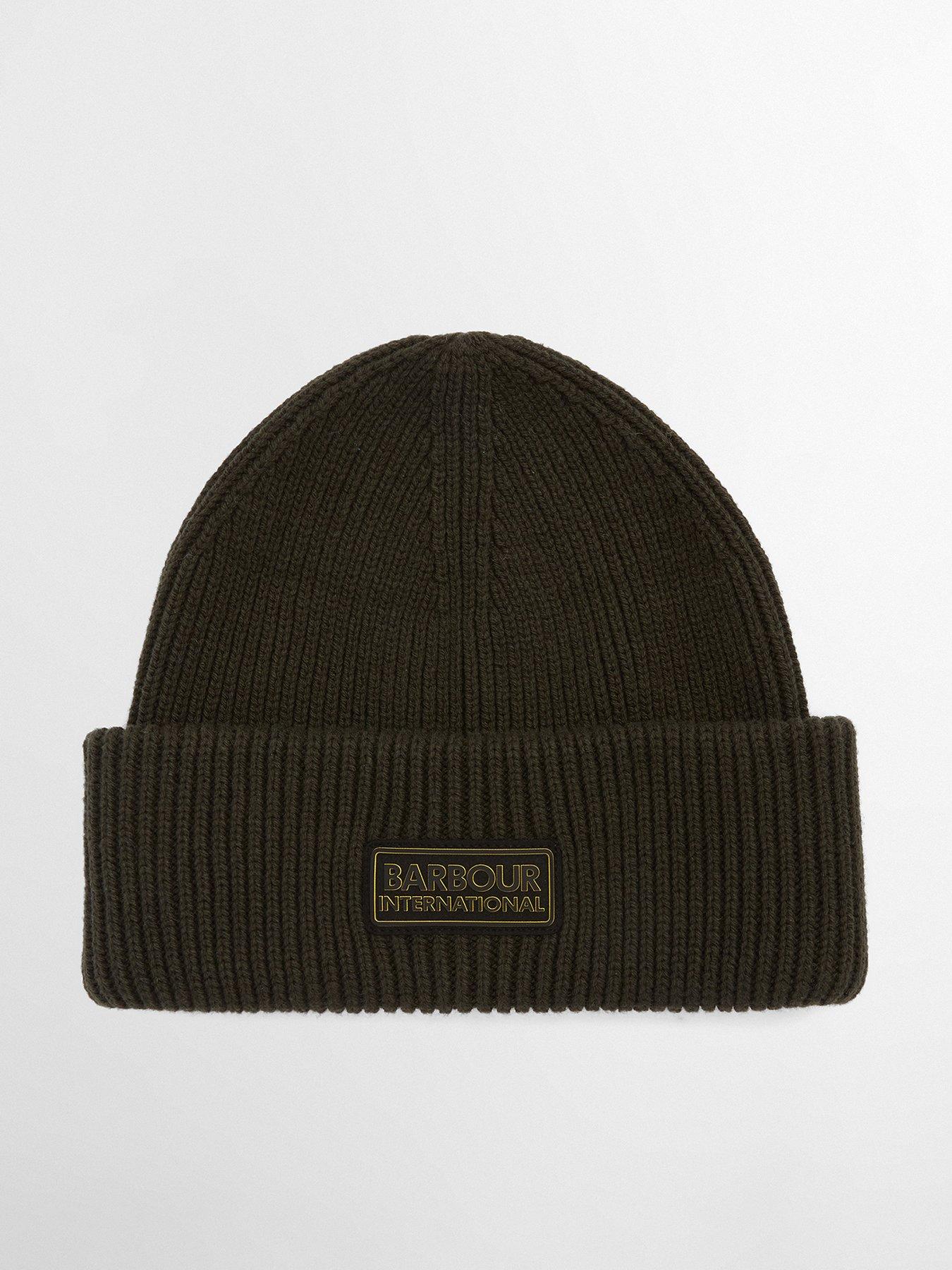 Image 1 of 4 of Barbour International Flex Beanie Hat - Khaki