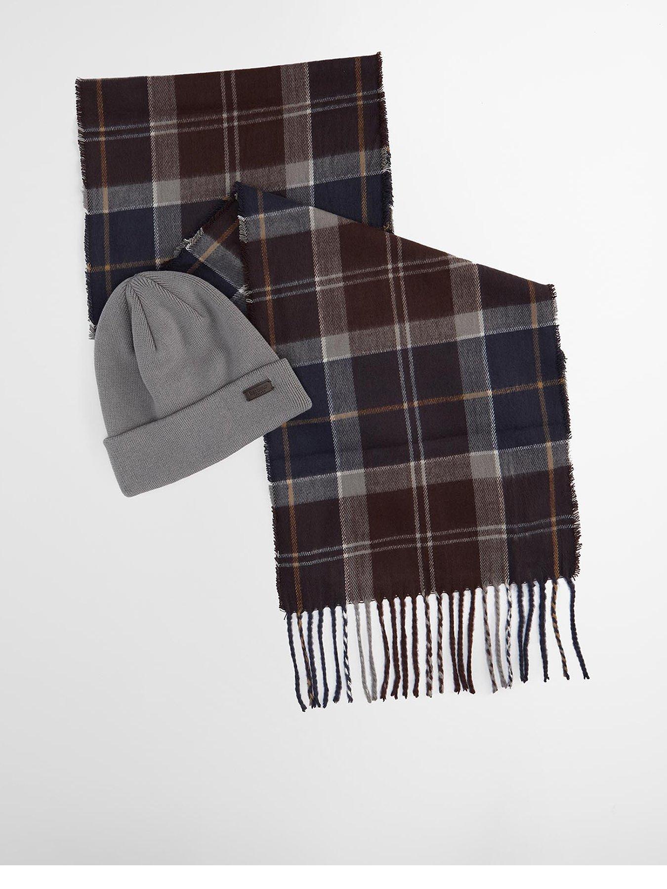 Barbour Swinton Beanie  &  Scarf Gift Set - Navy